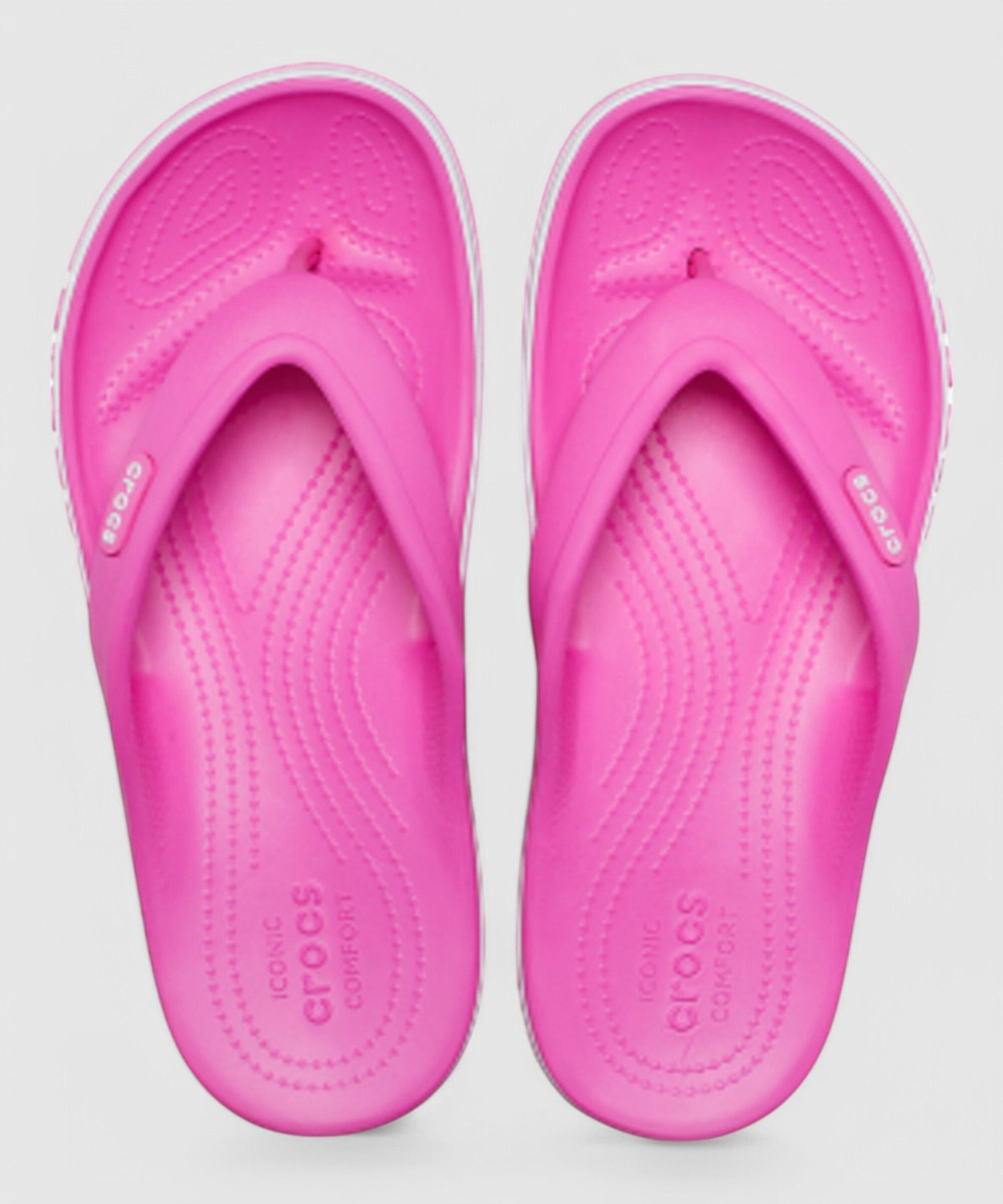 Image of CROCS Bayaband Flip Unisex Flip Flops (Pink , 4)