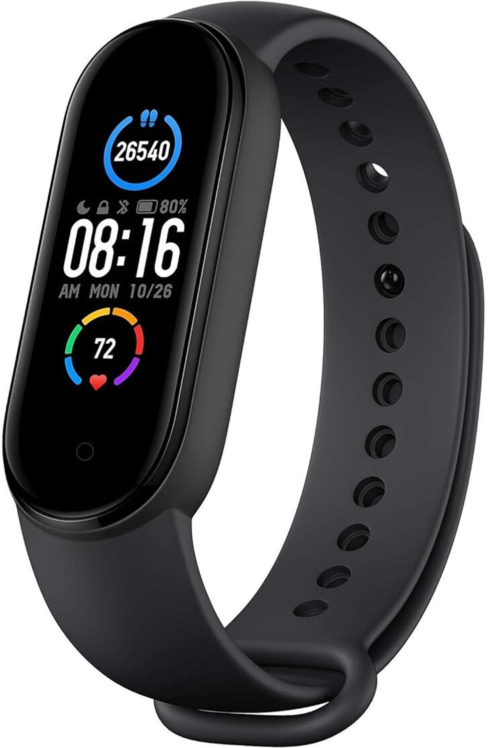 Image of Mi Smart Band 5 - India's No. 1 Fitness Band (Black Strap, Size : Free)