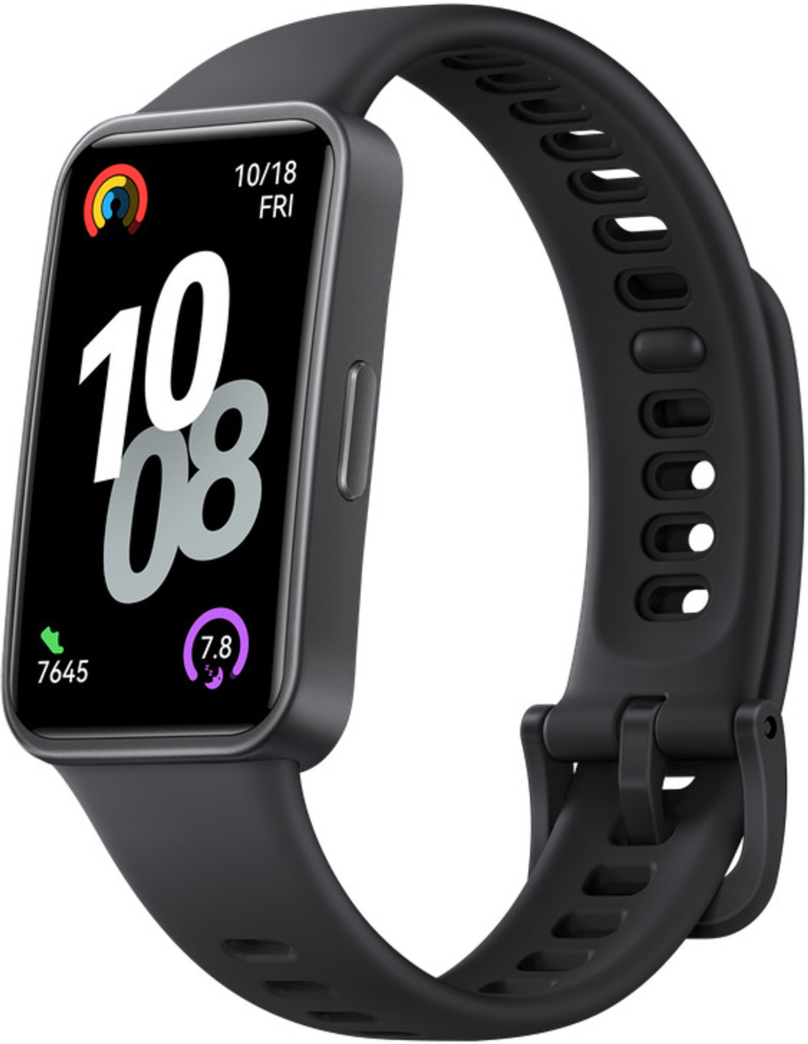 Huawei Band 10,AI Fitness Monitoring,Sleep Analysis,Emotional Wellbeing Assistant (Black Strap, Size : Free size) - Image 1