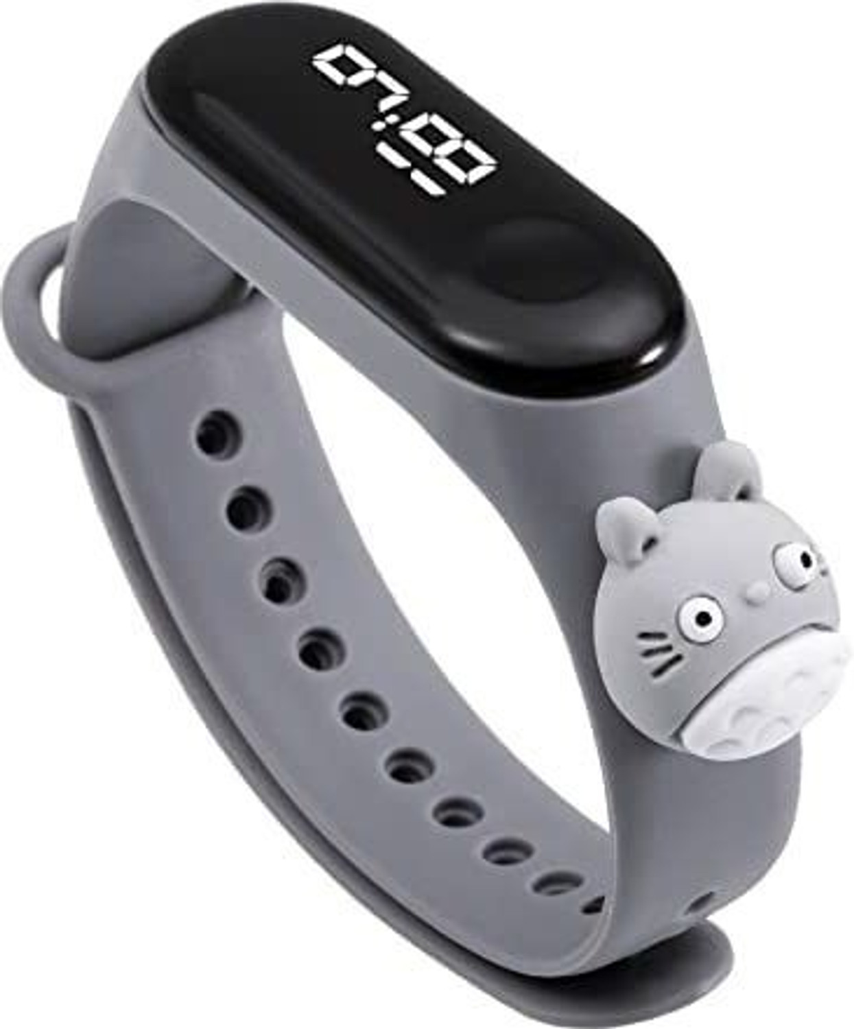 Image of Maxelon MaxFit2.0 Smart AI Fitness Band,175+Sports Mode, Subscription Free, Black (Black & Grey Strap, Size : standrad)