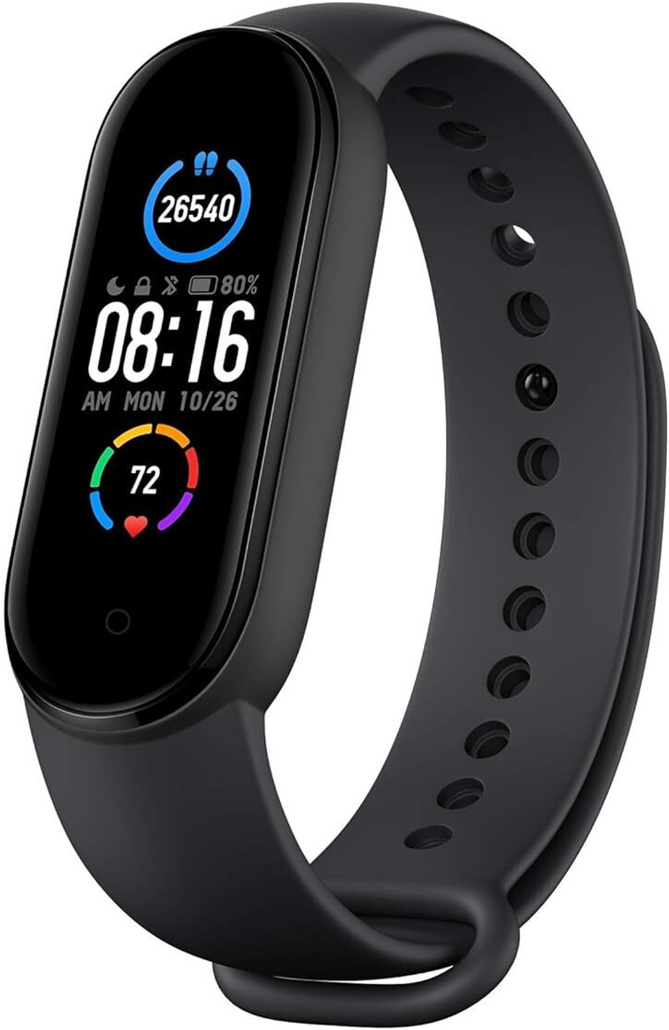 Image of Mi Smart Band 5 - India's No. 1 Fitness Band (Black Strap, Size : Free)