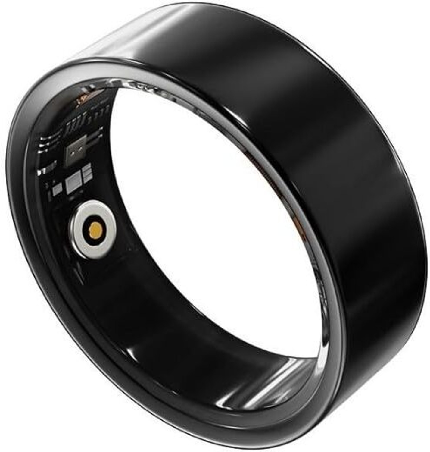 Image of Ierenk ierenk Smart Ring - Sleep, Heart Rate & SpO2 Tracker (Black, Unisex) Smart Ring (10, Black)