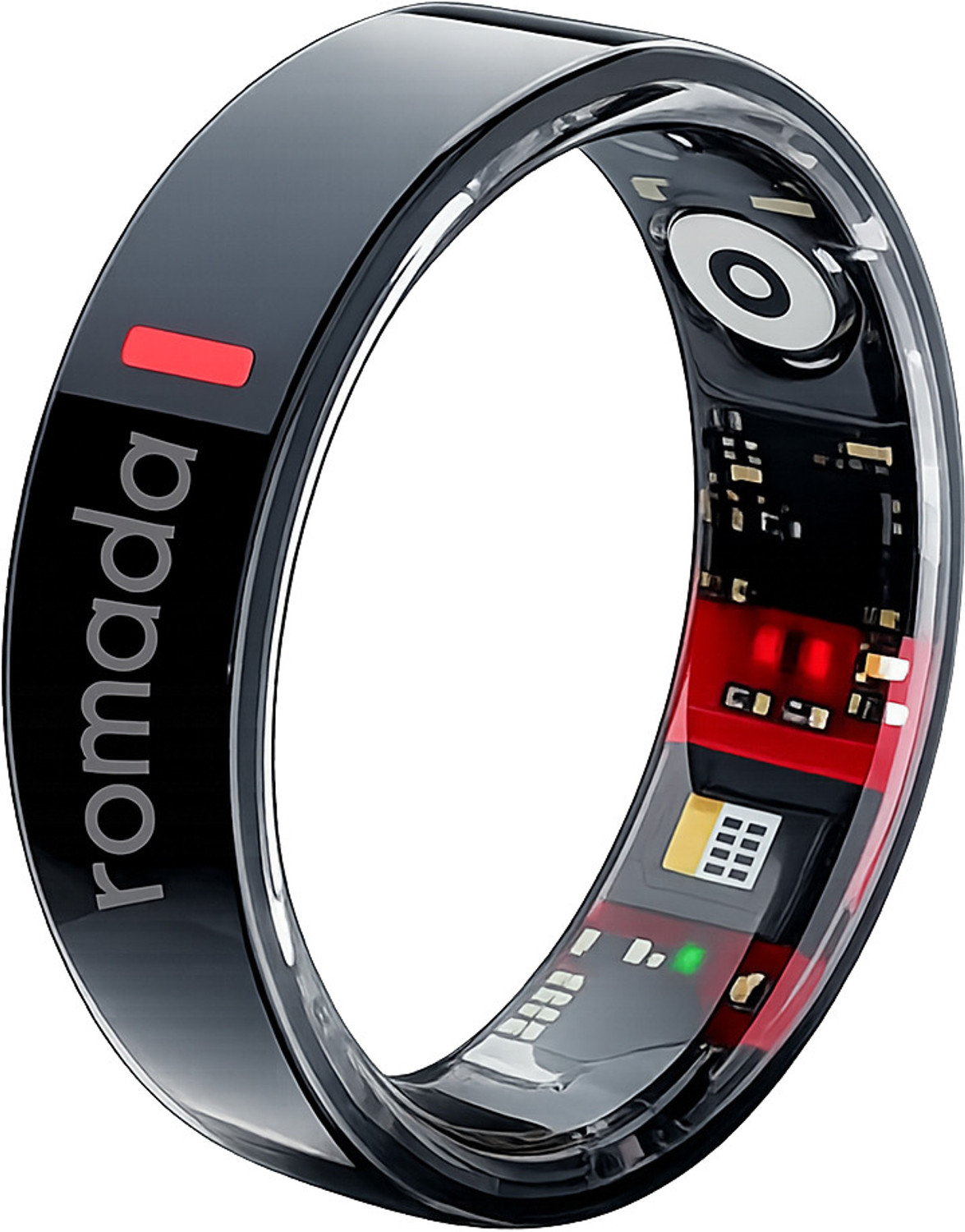 Image of Ierenk ierenk Smart Ring - Sleep, Heart Rate & SpO2 Tracker (Black, Unisex) Smart Ring (10, Black)