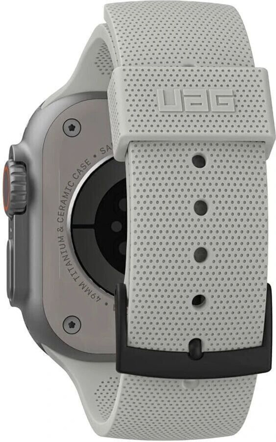 Image of Urban Armor Gear UAG Replacement Watch Strap, DOT V2 Strap /Watch Band Designed for Apple Watch (49mm / 45mm / 44mm / 46mm) (Series 4 /5 /6 /7 /8 /SE /2 /Ultra /2) Smart Watch Strap (Grey)