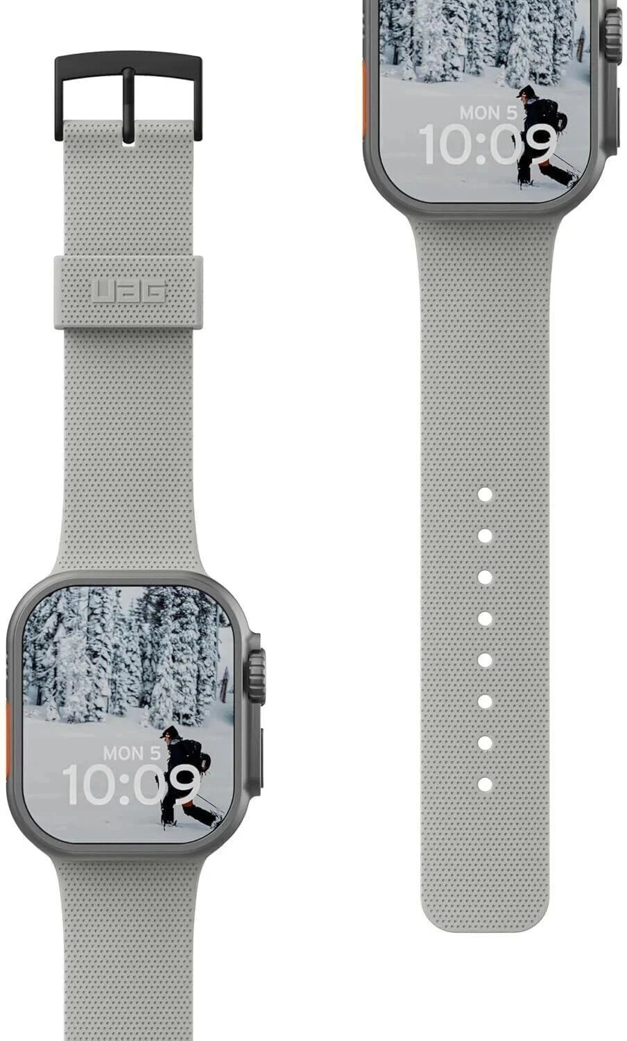 Image of Urban Armor Gear UAG Replacement Watch Strap, DOT V2 Strap /Watch Band Designed for Apple Watch (49mm / 45mm / 44mm / 46mm) (Series 4 /5 /6 /7 /8 /SE /2 /Ultra /2) Smart Watch Strap (Grey)
