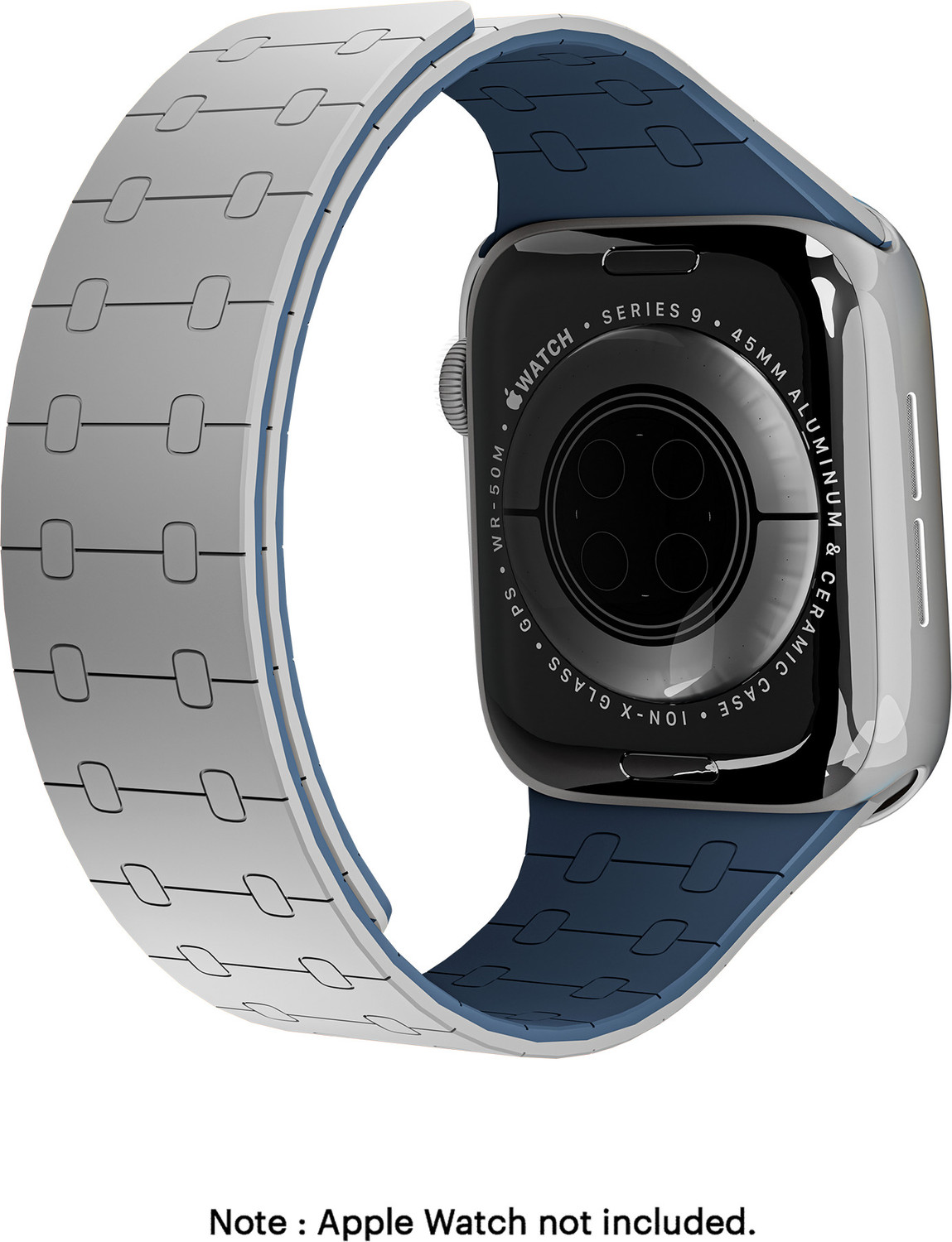 DailyObjects 13 cm Grey Lightweight Velour Snap On Smartwatch Wrist Band/Straps | Compatible With Apple Watchbands (42/44/45/49mm) | High Strength Silicone With Water Resistant Material | Magnetic Closure | Adjustable Strap For Apple Ultra iWatch Series SE 9 8 7 6 5 4 3 2 1 Smart Watch Strap Price in India - Buy DailyObjects 13 cm Grey Lightweight Velour Snap On Smartwatch Wrist Band/Straps | Compatible With Apple Watchbands (42/44/45/49mm) | High Strength Silicone With Water Resistant Material | Magnetic Closure | Adjustable Strap For Apple Ultra iWatch Series SE 9 8 7 6 5 4 3 2 1 Smart Watch Strap online at Flipkart.com