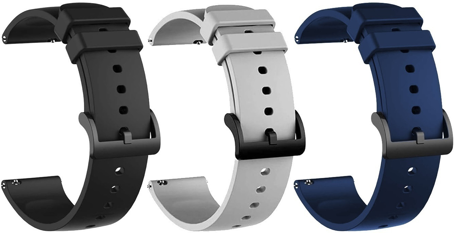 PUNAK 2 cm 22MM Silicon Smart Watch Strap PACK OF 3 Smart Watch Strap Price in India - Buy PUNAK 2 cm 22MM Silicon Smart Watch Strap PACK OF 3 Smart Watch Strap online at Flipkart.com