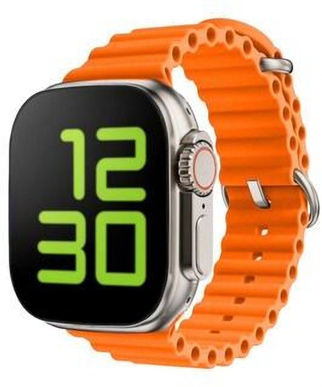 Image of TECHIO T800 ULTRA SMART WATCH ORANGE Smartwatch (ORANGE Strap, FREE SIZE)