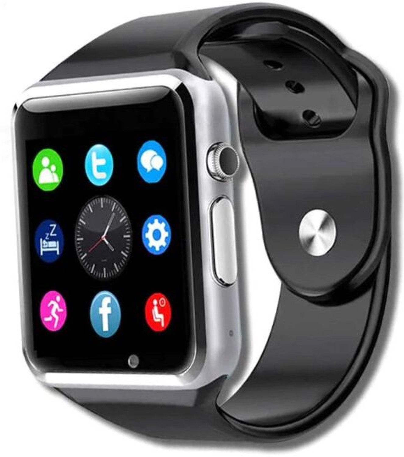 Image of Lastpoint 4G Camera and Sim Card Support watch Smartwatch (Black Strap, free)