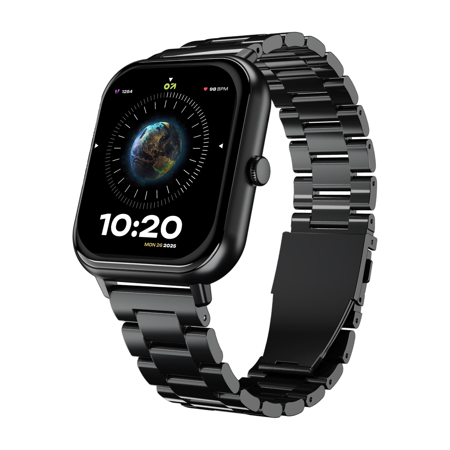 Image of PLAY PLAYFIT SW85 (Galaxy Black) Smartwatch (Black Strap, M)