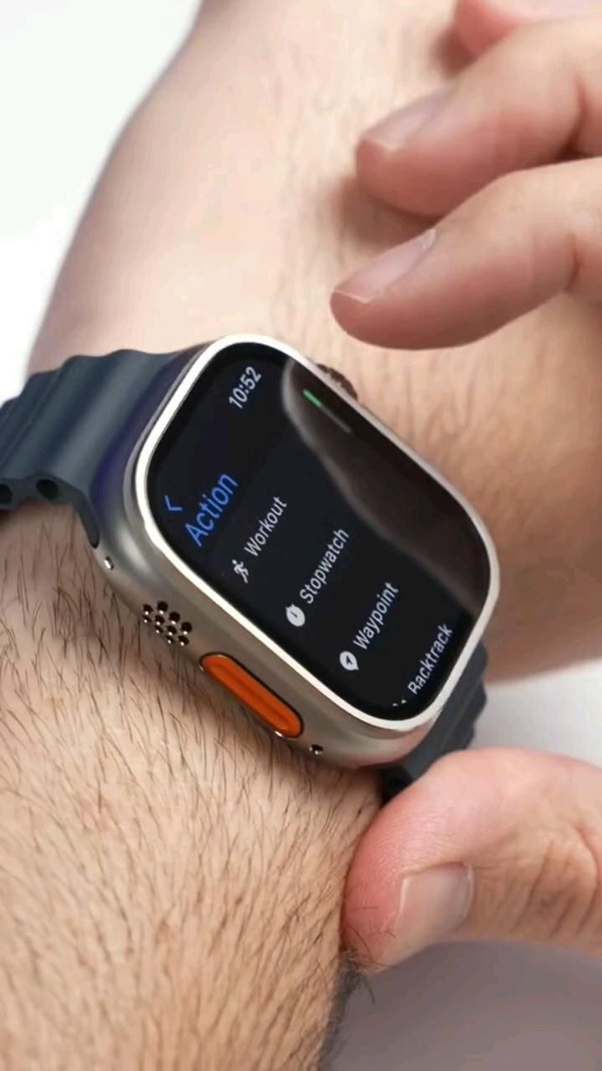 Image of Onikuma T800 BT watch 2in Big Screen Sunlight Proof Display Music Play Insta WA Notifier Smartwatch (BLACK Strap, FREESIZE)
