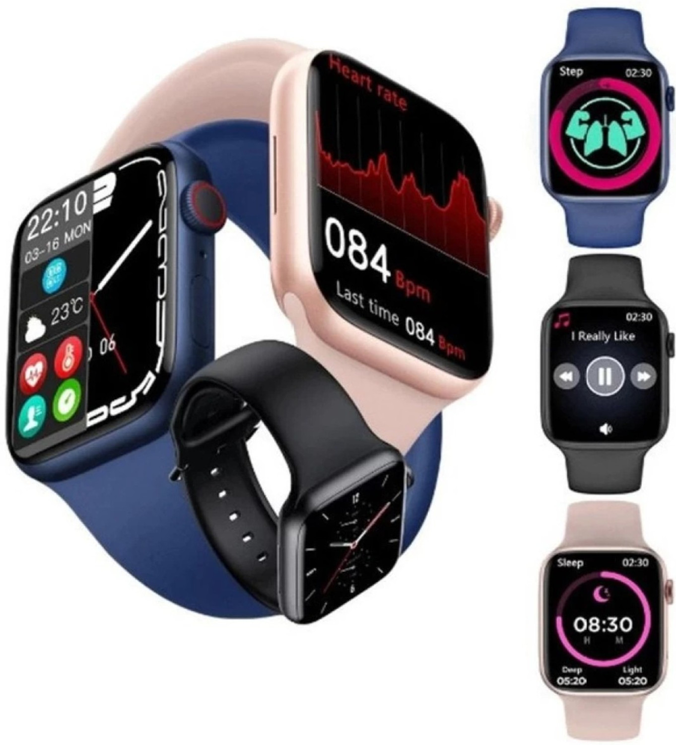Image of Pebble Nomad 1.85 inch HD Display, BT Calling, Health Suite, AI Voice Assistant Smartwatch (JET BLACK Strap, Free Size)