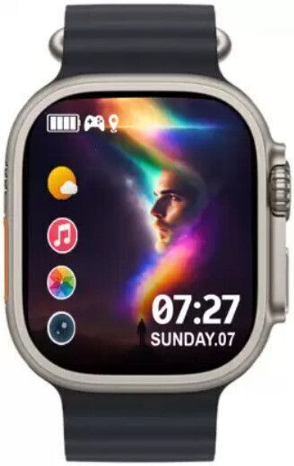 Image of Lastpoint 4G Camera and Sim Card Support watch Smartwatch (Black Strap, free)
