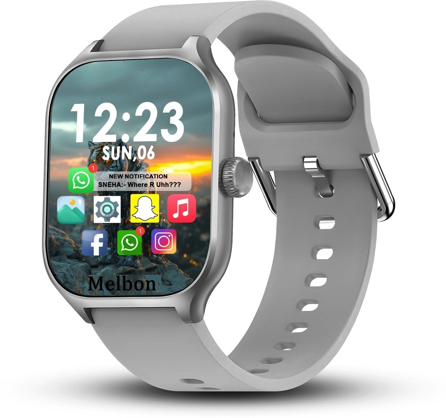 Image of Lastpoint 4G Camera and Sim Card Support watch Smartwatch (Black Strap, free)