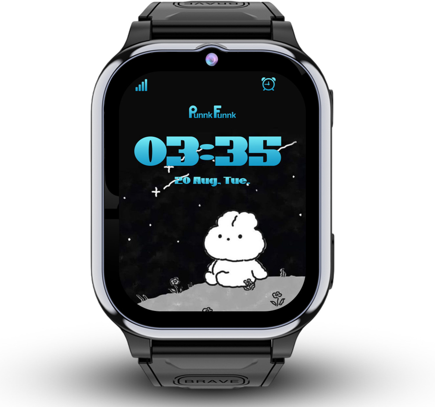 PunnkFunnk Y08 Kids Smartwatch Black with SIM Calling GPS - Image 1