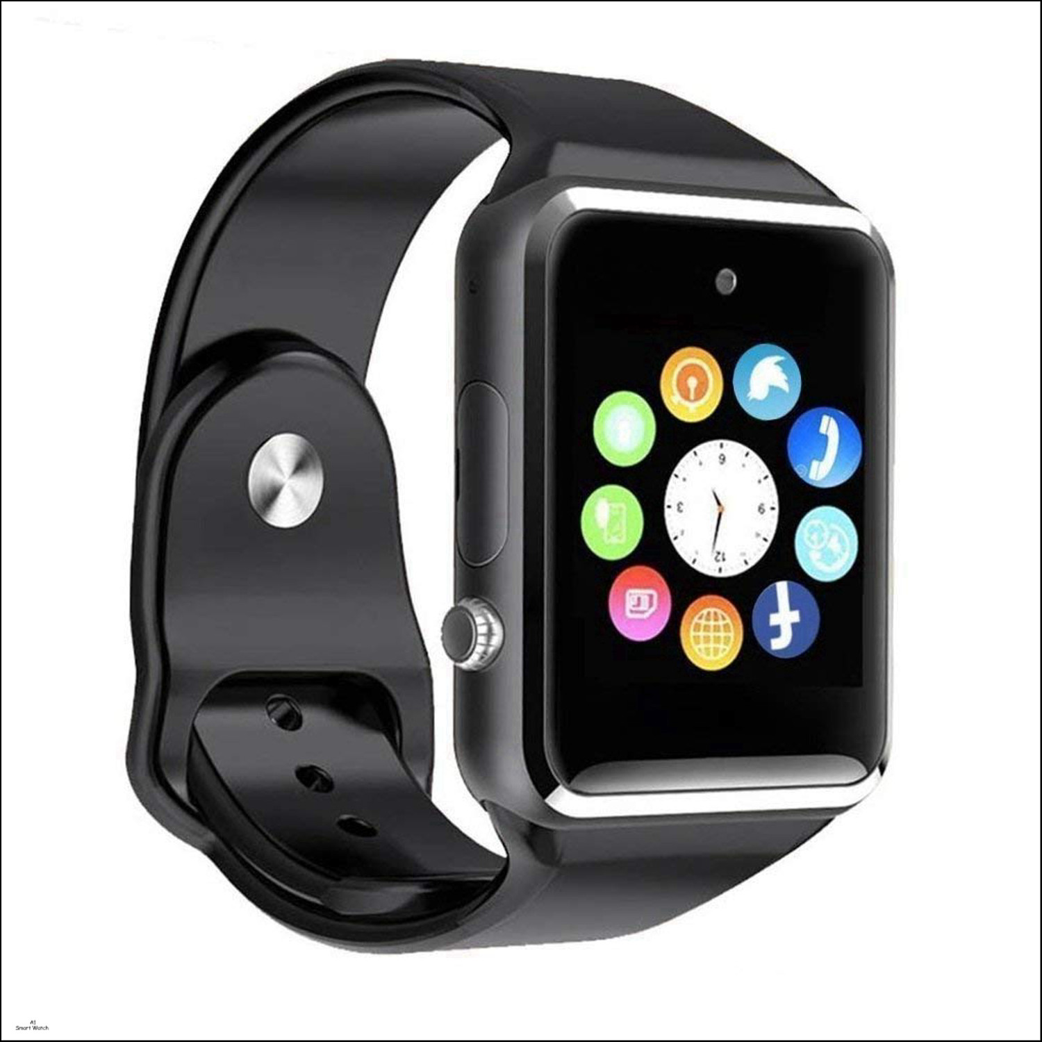 Image of CYXUS 4G Camera and Sim Card Support watch Smartwatch (Black Strap, free)