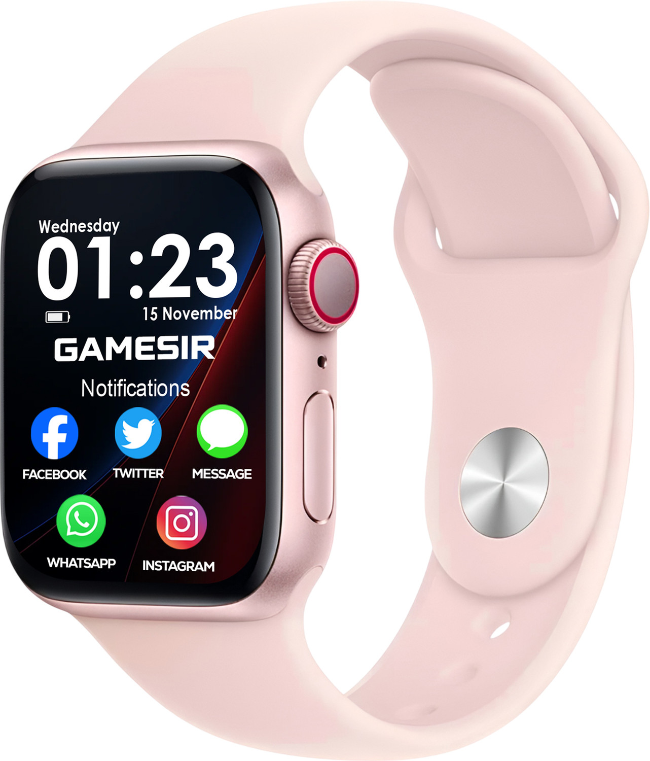 Image of TECHIO T800 Smart Watch Ultra V-Pro 742 Alpha Smart Watch Smartwatch (Orange Strap, Free Size)