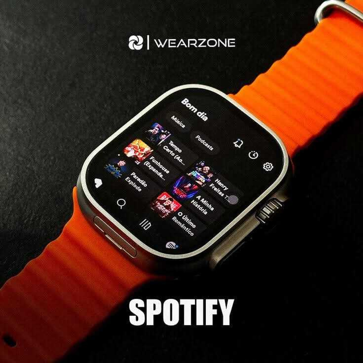 Image of ZoneAlpha Hw S12 Android Smartwatch 8+128 Smartwatch (White, Black Strap, medium)