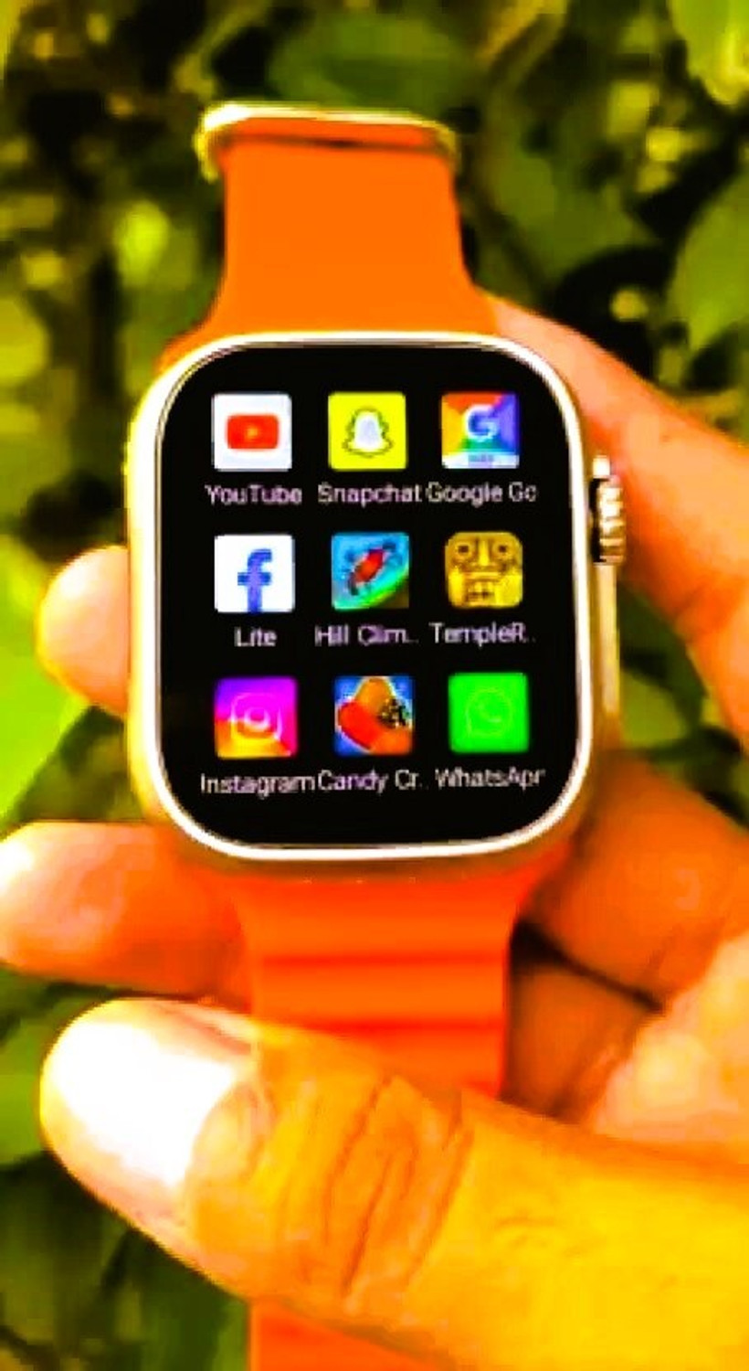 Image of Onikuma T800 ULTRA Smart Watch No sim card Opetion Smartwatch NO sim card Smartwatch (ORANGE Strap, Free Size)