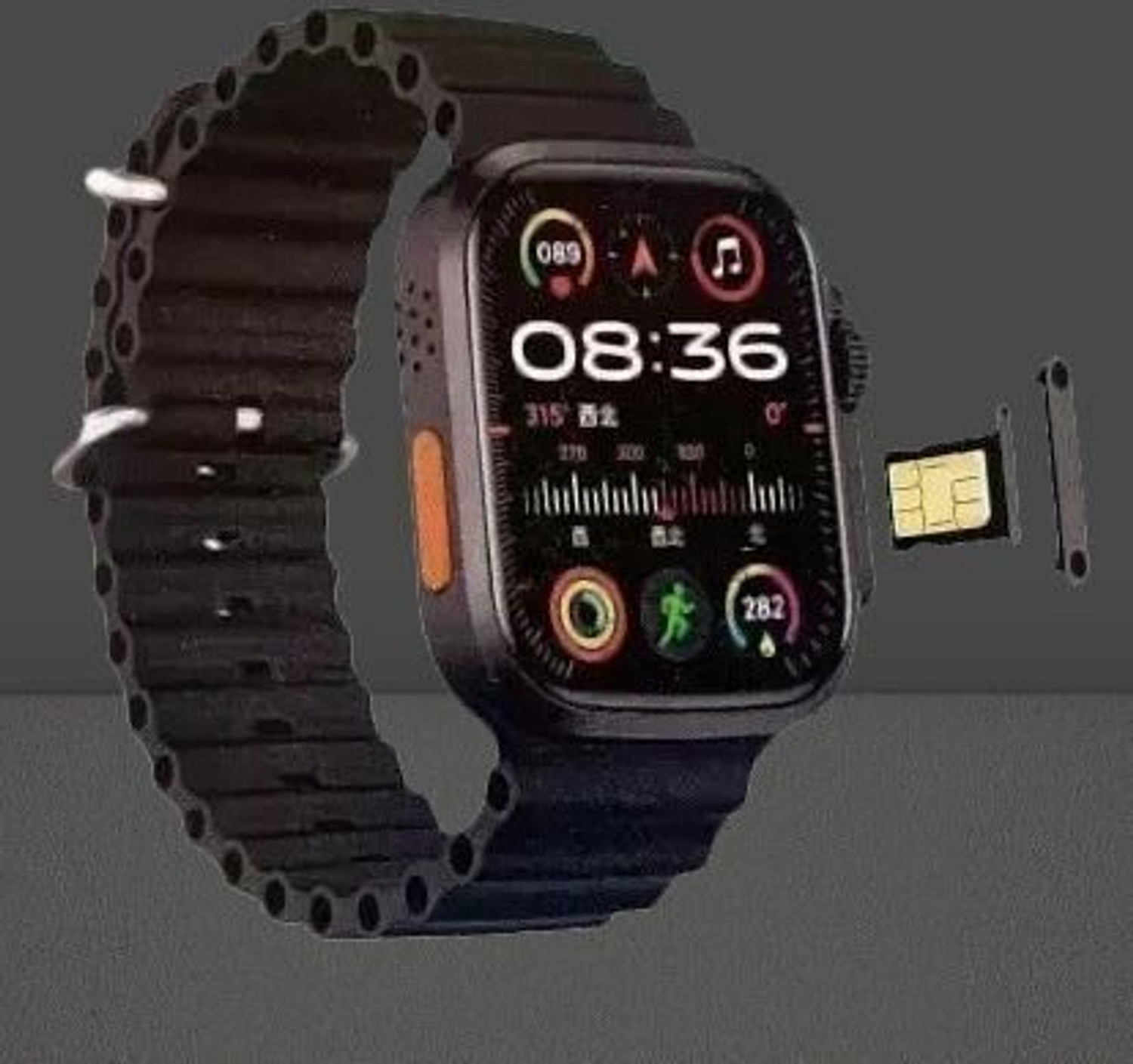 Image of Lastpoint 4G Camera and Sim Card Support watch Smartwatch (Brown Strap, free)