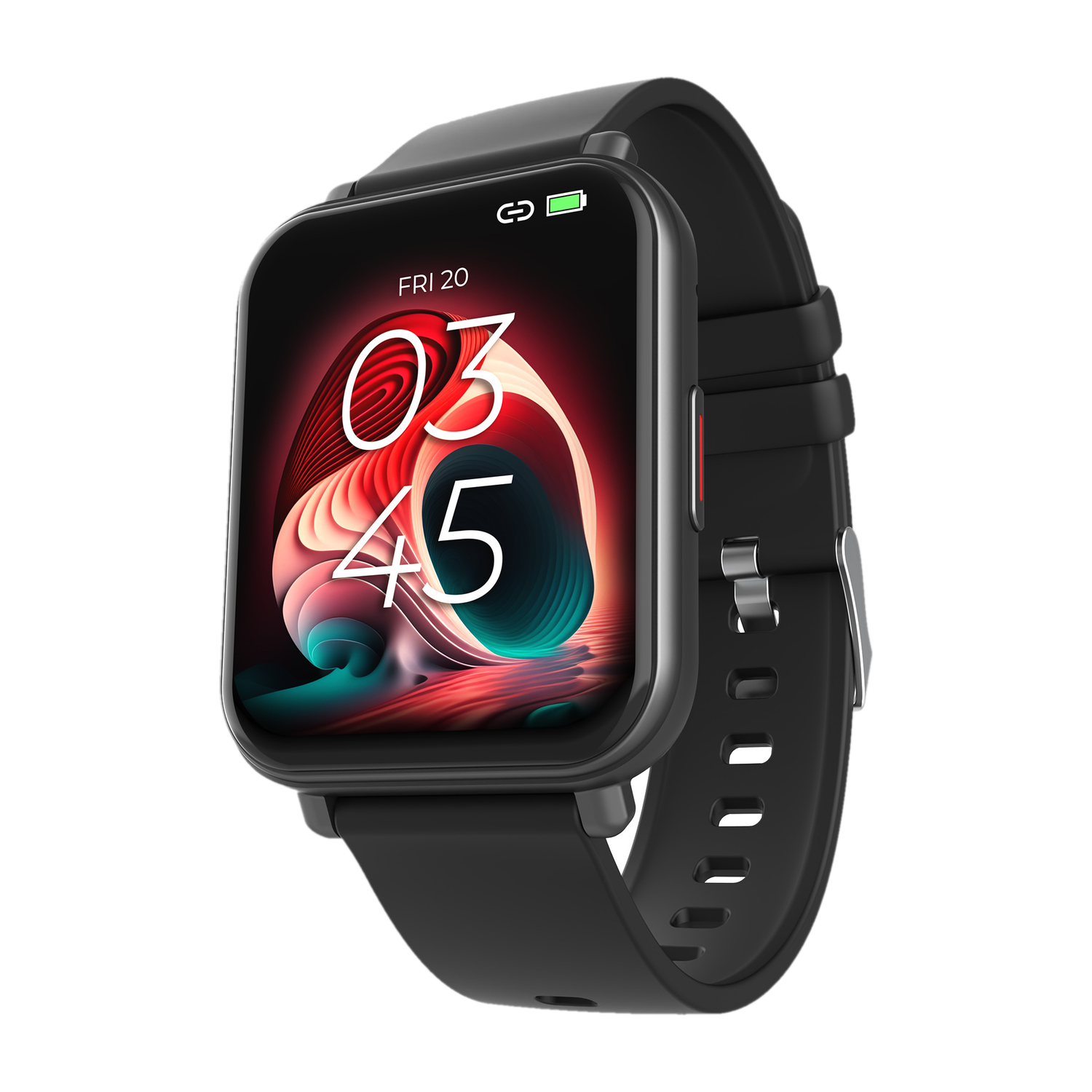 Image of beatXP Unbound 1.78 inch AMOLED Display, BT Calling, 1000nits Brightness & Voice Assistant Smartwatch (Gold with Pink Strap, Free Size)