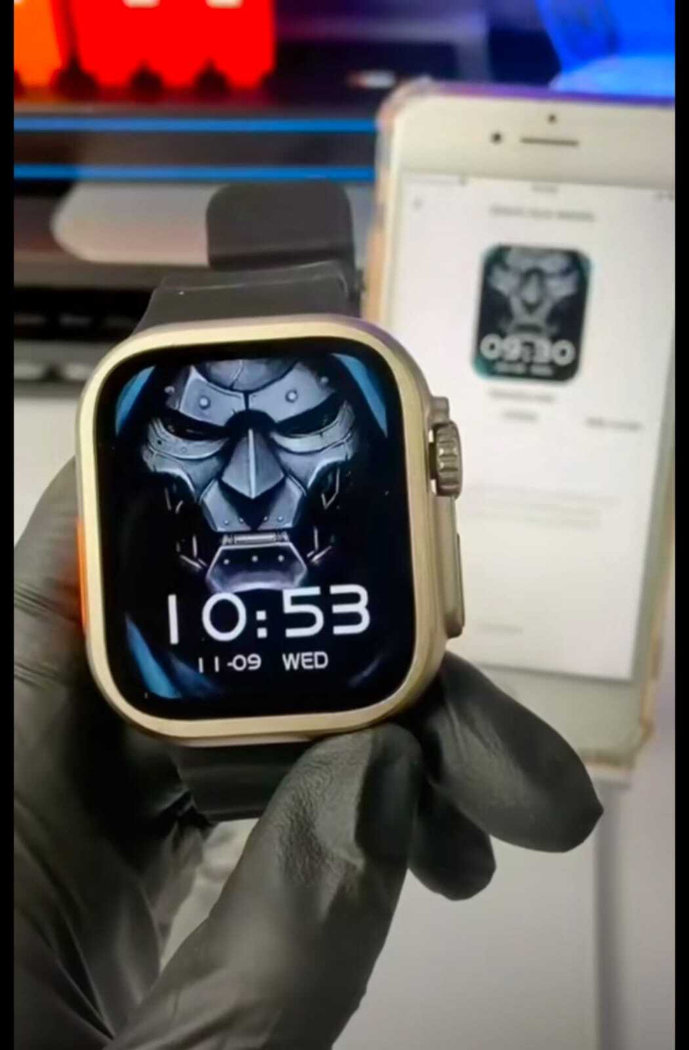Image of CYXUS 4G Camera and Sim Card Support watch Smartwatch (Black Strap, free)