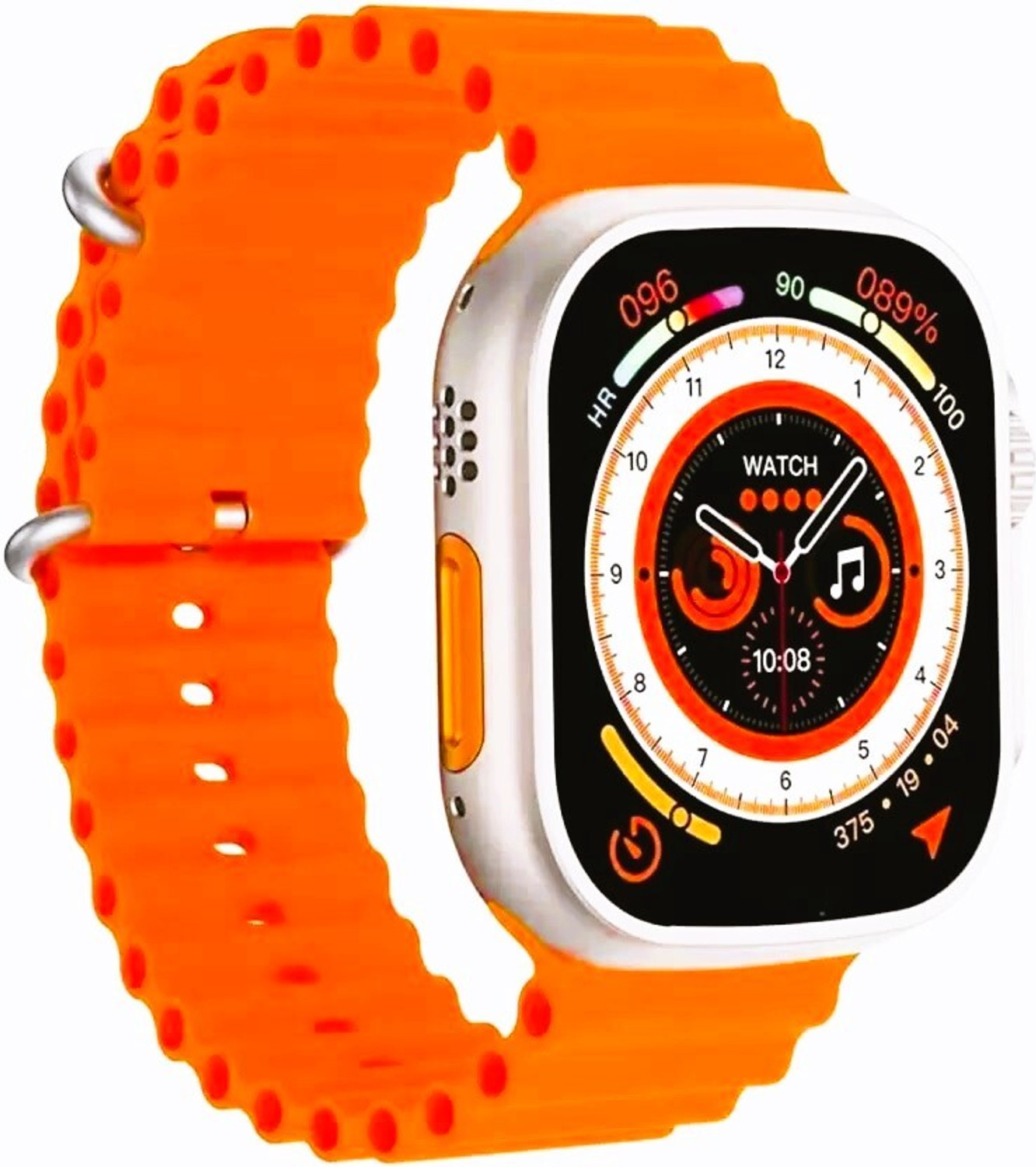 Image of Onikuma T800 ULTRA Smart Watch No sim card Opetion Smartwatch NO sim card Smartwatch (ORANGE Strap, Free Size)