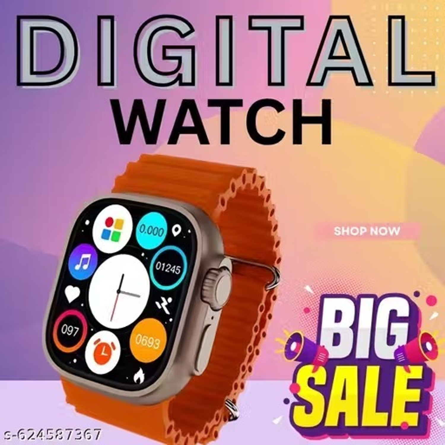 Image of Seashot DZ9 Black Smart Watch Wrist Watch Phone with Camera & SIM Card Support Smartwatch (Multicolour Strap, Free)