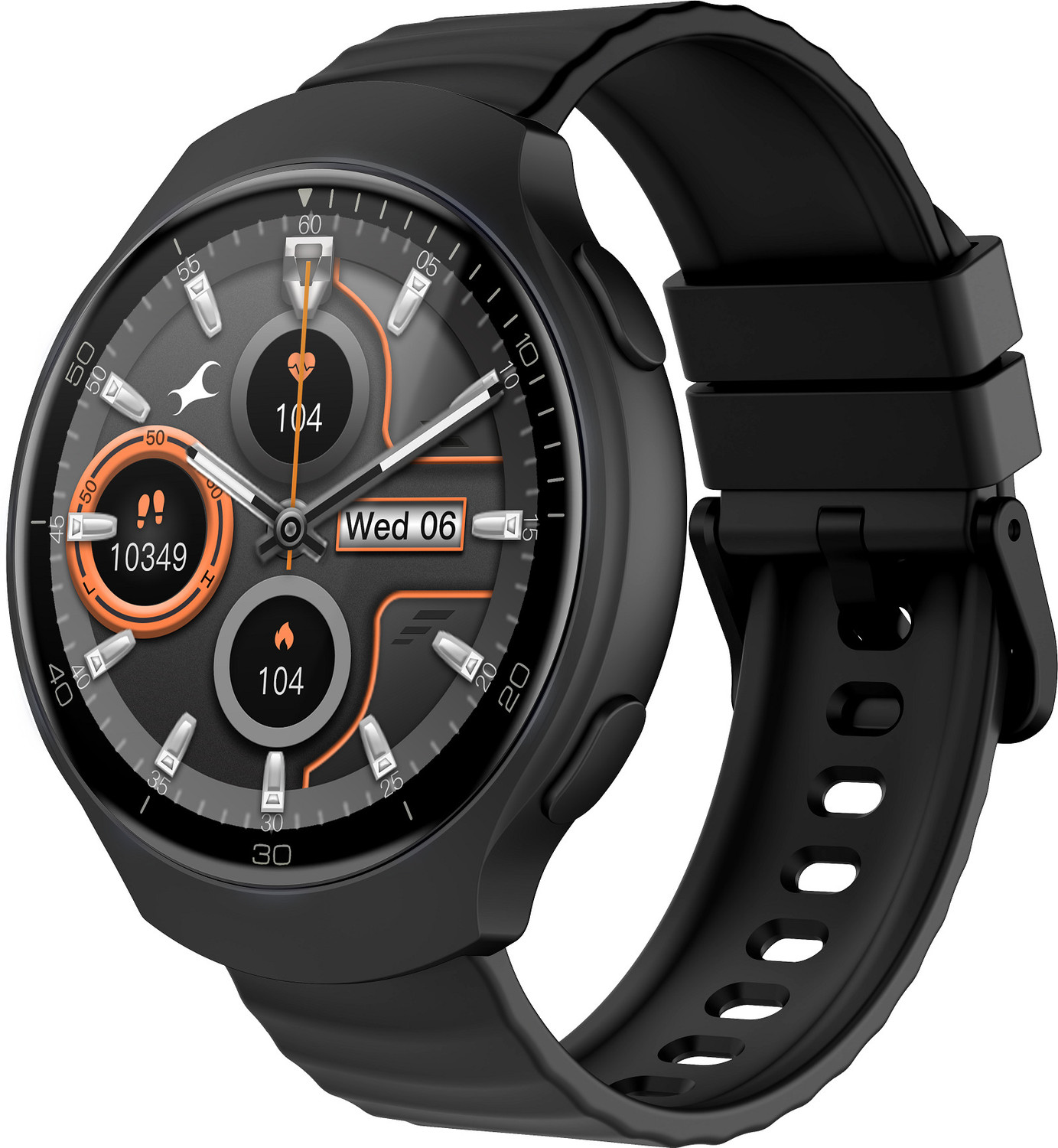 Fastrack VOX CirQ 1.38" TFT Display Smartwatch, Black Strap - Image 1