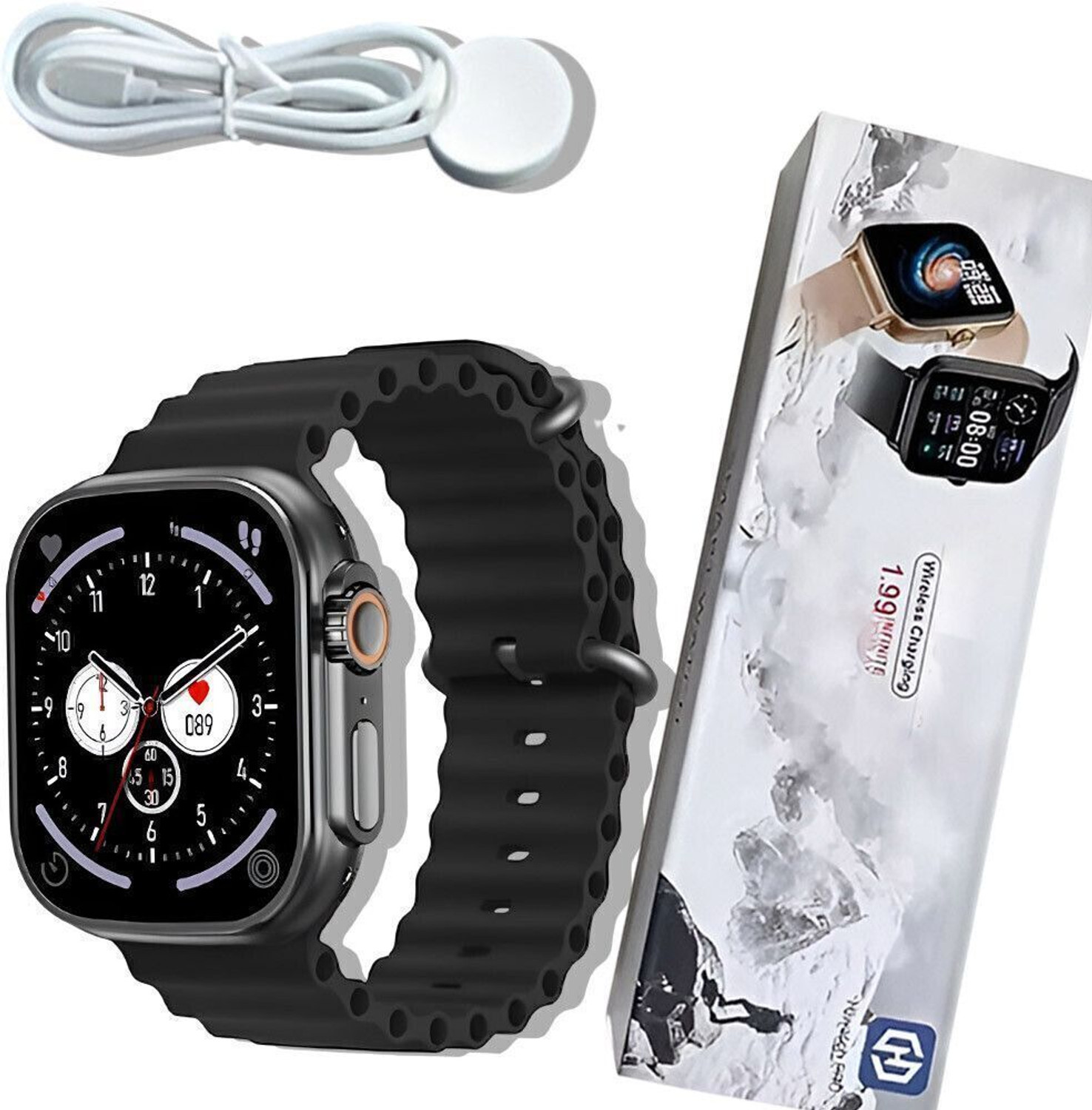 Image of CYXUS 4G Camera and Sim Card Support watch Smartwatch (Red Strap, free)