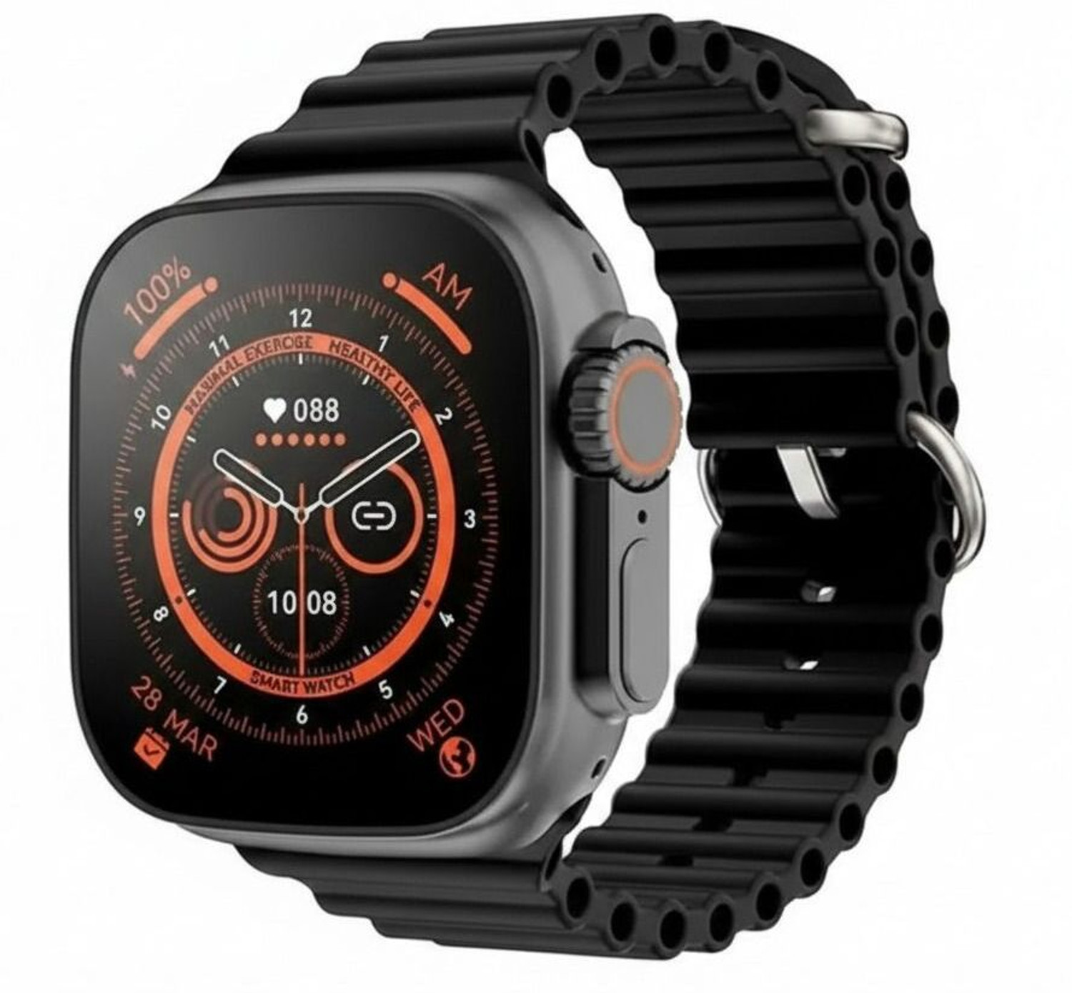 Image of Lastpoint 4G Camera and Sim Card Support watch Smartwatch (White Strap, free)