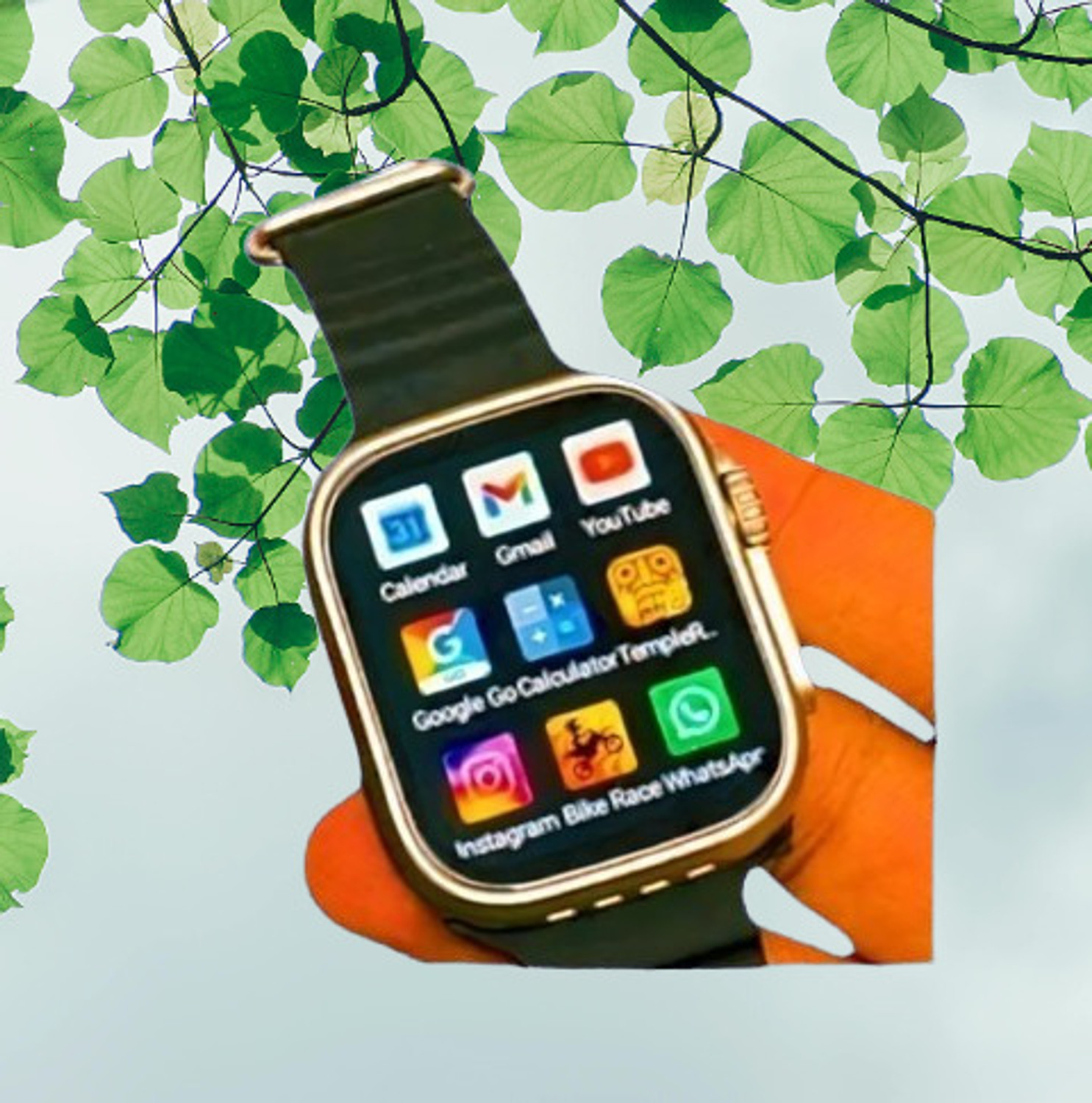 Image of Lastpoint 4G Camera and Sim Card Support watch Smartwatch (Blue Strap, free)