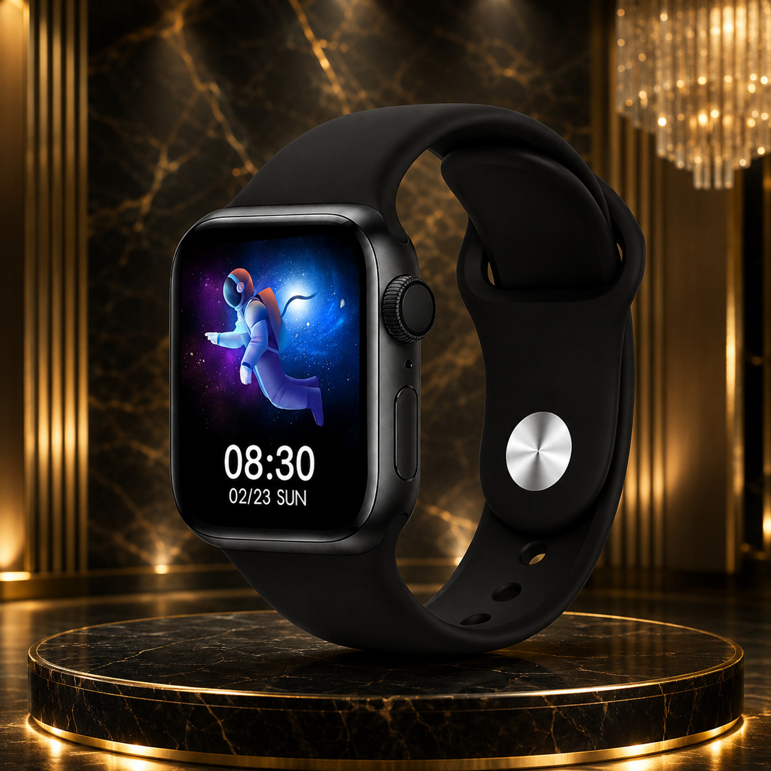 Image of Lastpoint 4G Camera and Sim Card Support watch Smartwatch (Brown Strap, free)