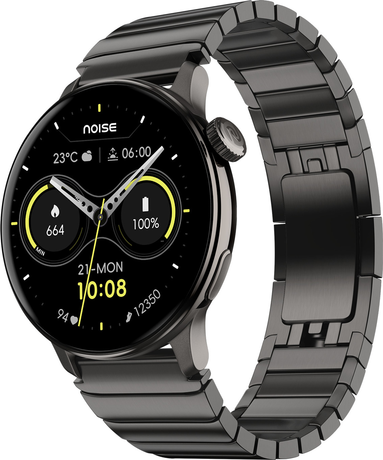 Noise Pro 6R 1.46" AMOLED Smartwatch, Pure Titanium Strap - Image 1