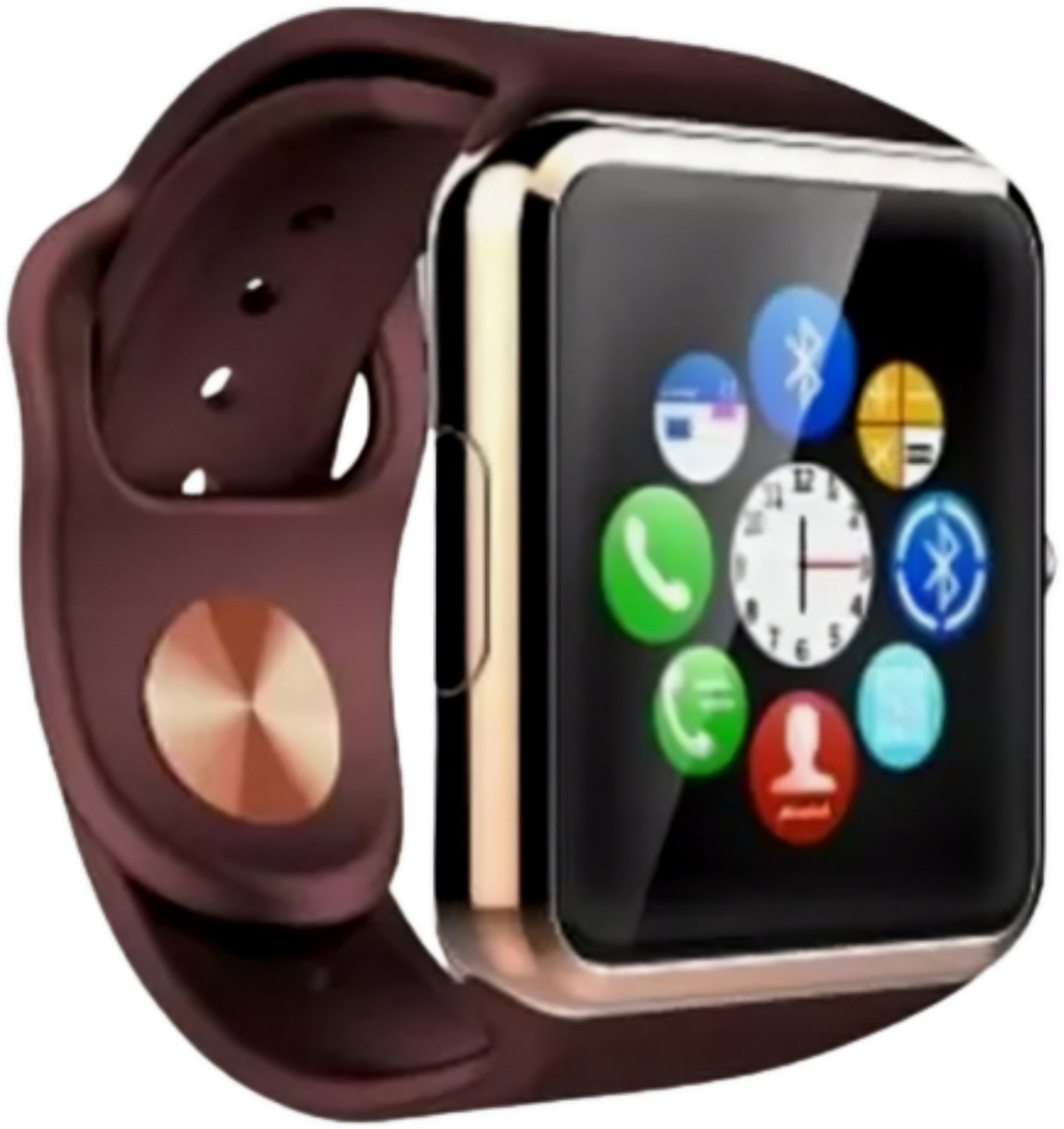Image of Lastpoint 4G Camera and Sim Card Support watch Smartwatch (Brown Strap, free)