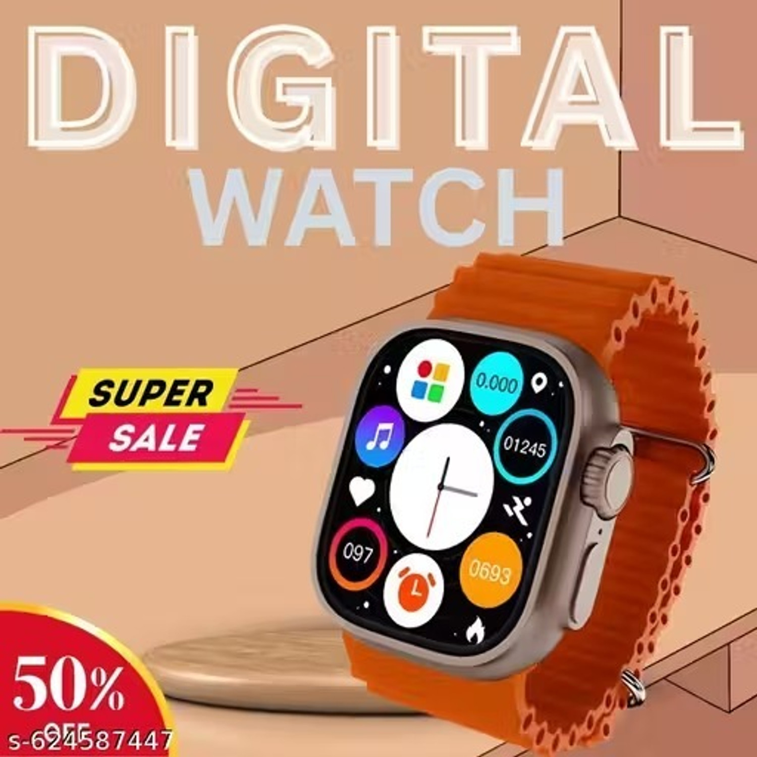 Image of Seashot DZ9 Black Smart Watch Wrist Watch Phone with Camera & SIM Card Support Smartwatch (Multicolour Strap, Free)