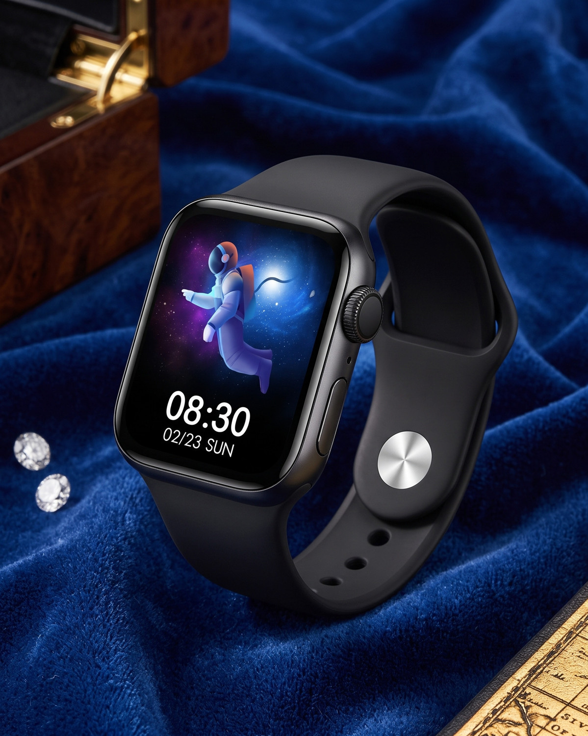 Image of Lastpoint 4G Camera and Sim Card Support watch Smartwatch (Brown Strap, free)