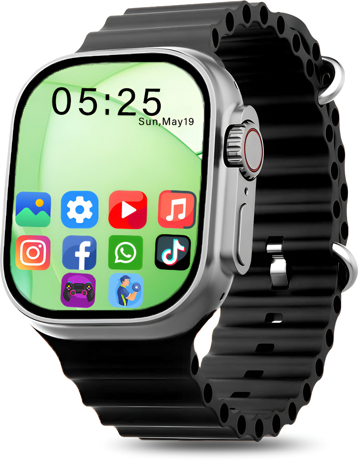 Image of ZoneAlpha S9 ULTRA Smartwatch (Orange Strap, medium)