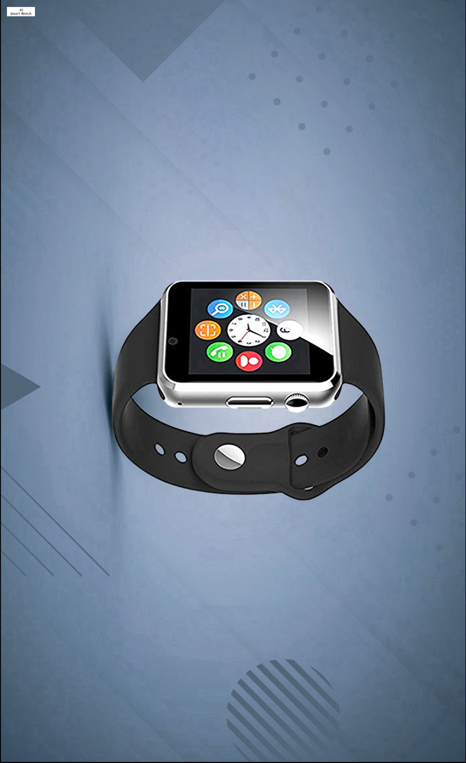 Image of CYXUS 4G Camera and Sim Card Support watch Smartwatch (Red Strap, free)