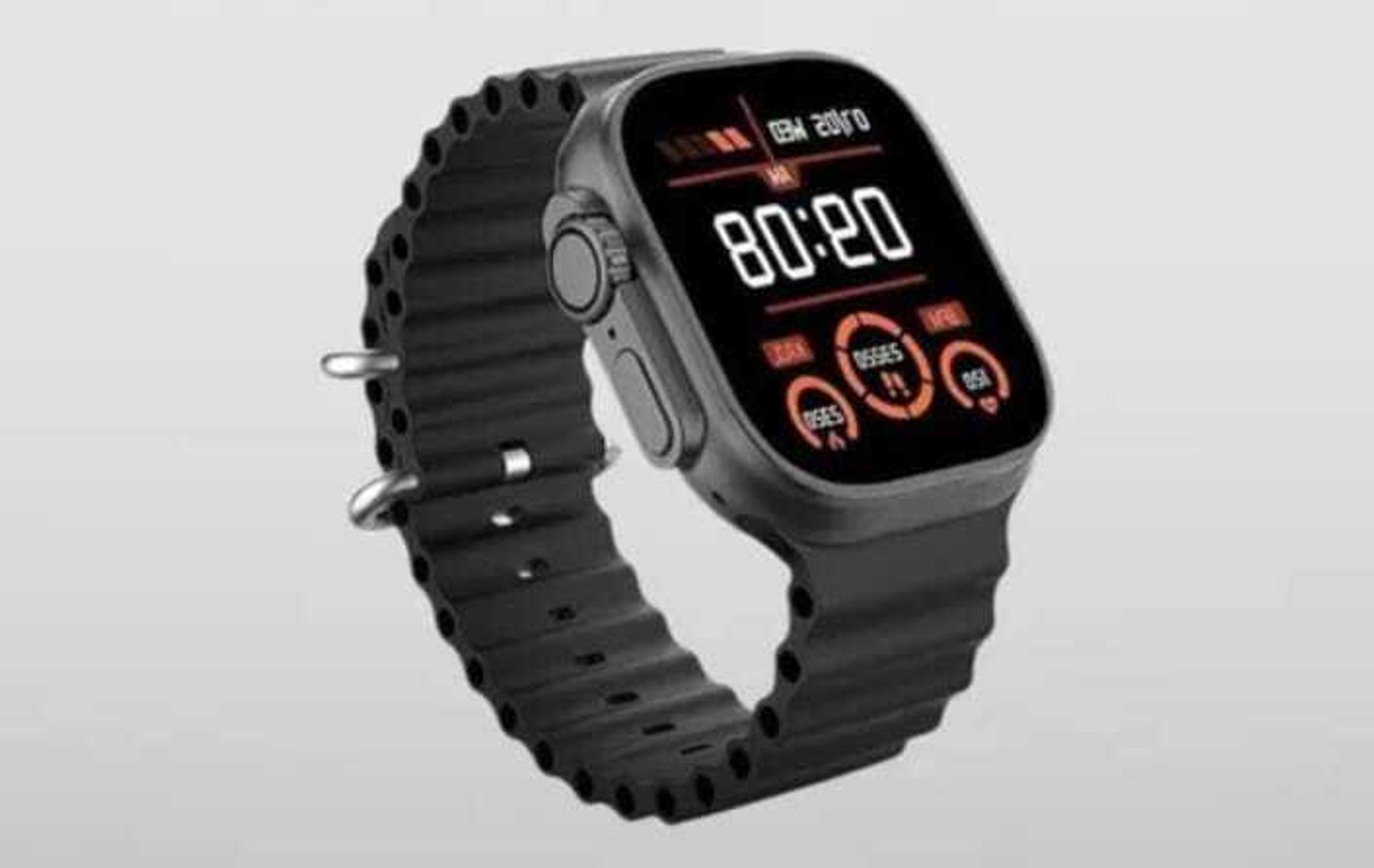 Image of Onikuma T800 BT watch 2in Big Screen Sunlight Proof Display Music Play Insta WA Notifier Smartwatch (BLACK Strap, FREESIZE)