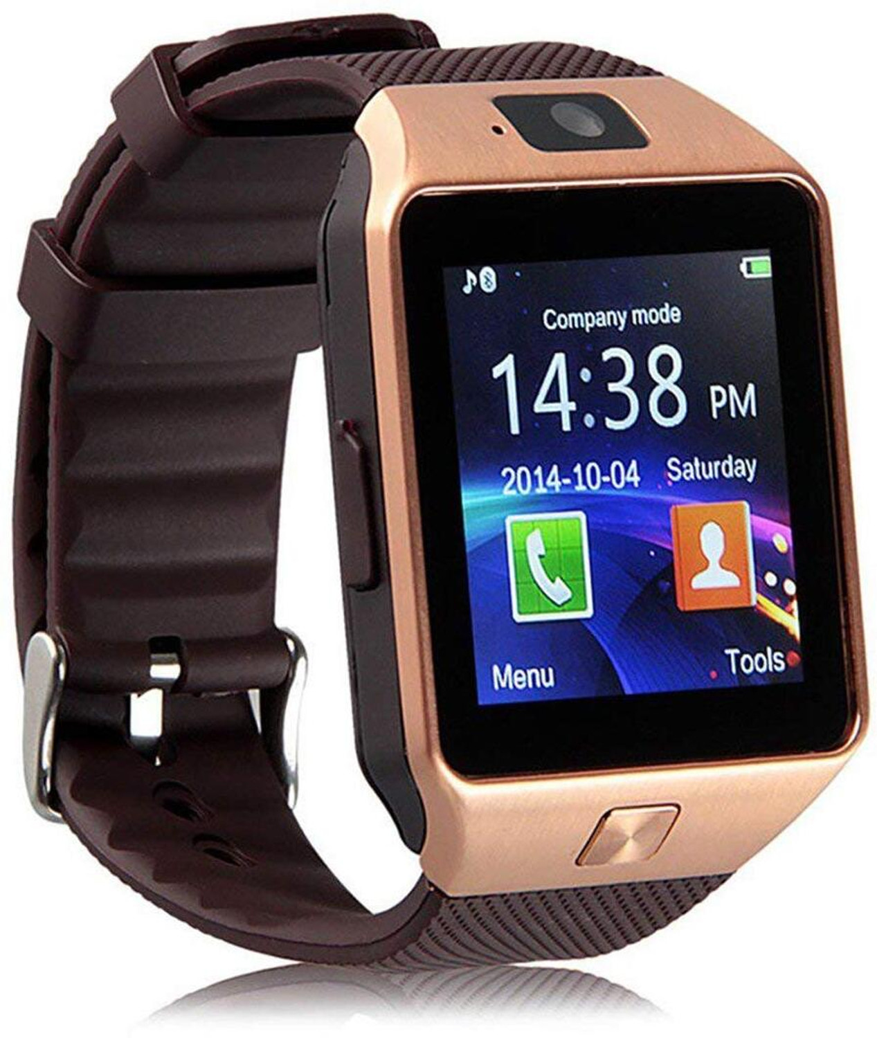 Image of Lastpoint 4G Camera and Sim Card Support watch Smartwatch (Brown Strap, free)