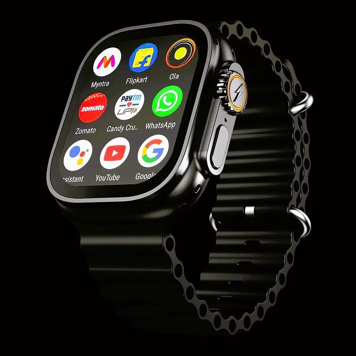 Image of Onikuma T800 ULTRA Smart Watch No sim card Opetion Smartwatch NO sim card Smartwatch (BLACK Strap, Free Size)