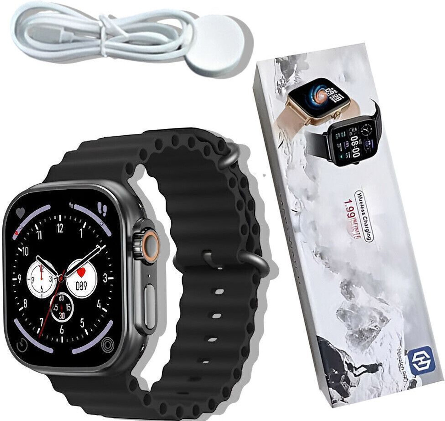 Image of CYXUS 4G Camera and Sim Card Support watch Smartwatch (Red Strap, free)