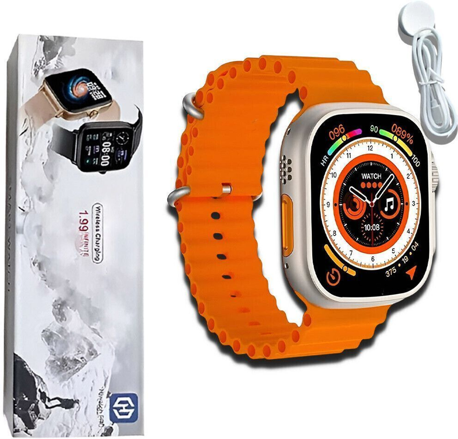 Image of CYXUS 4G Camera and Sim Card Support watch Smartwatch (Red Strap, free)
