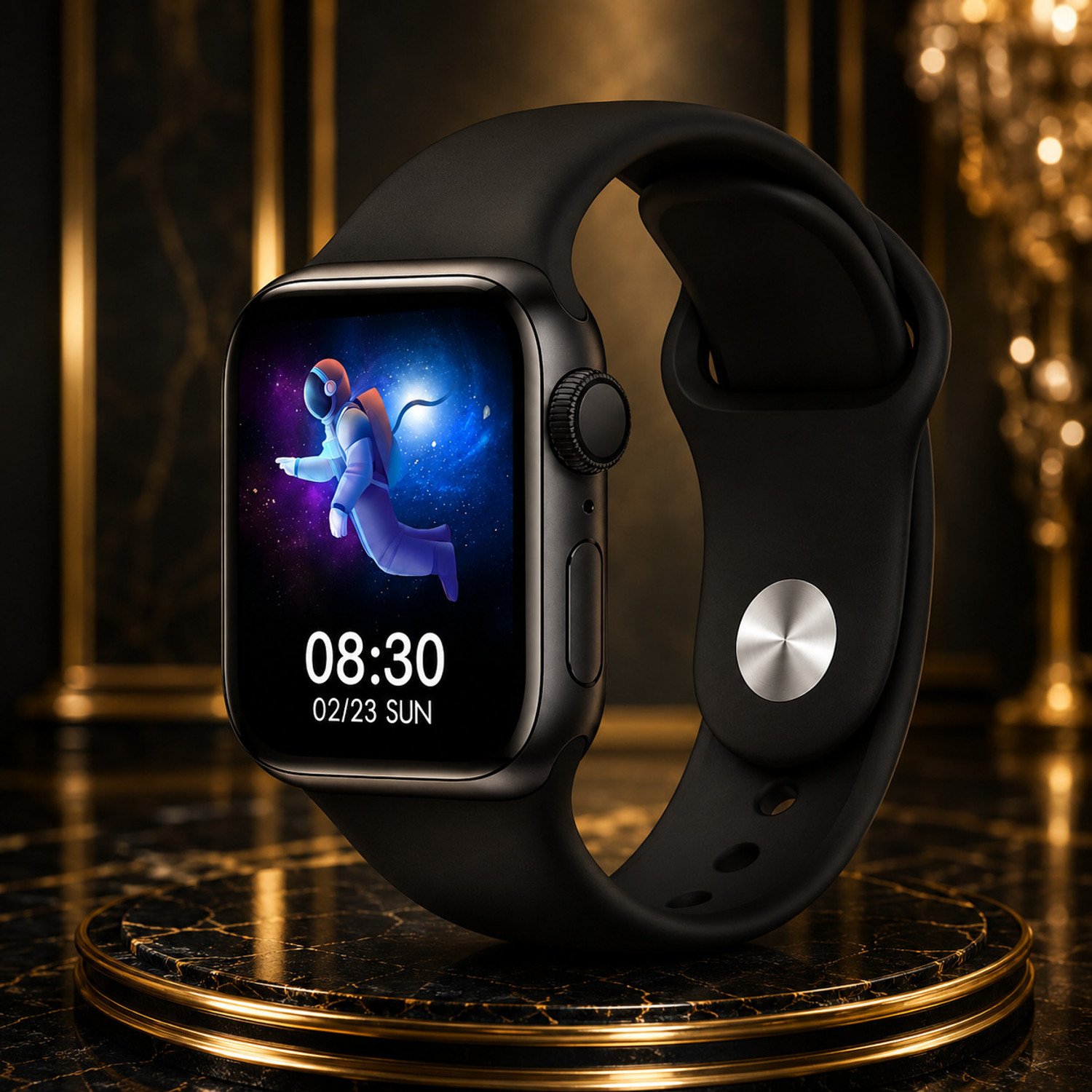 Image of Lastpoint 4G Camera and Sim Card Support watch Smartwatch (Brown Strap, free)