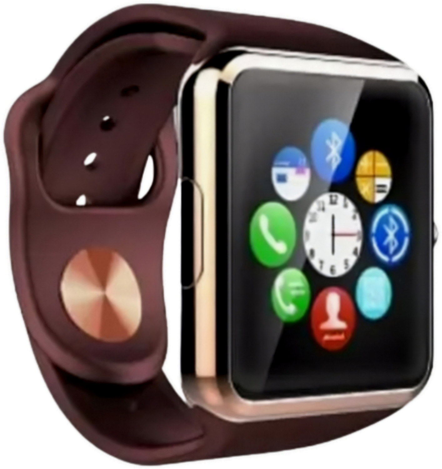 Image of Lastpoint 4G Camera and Sim Card Support watch Smartwatch (Brown Strap, free)