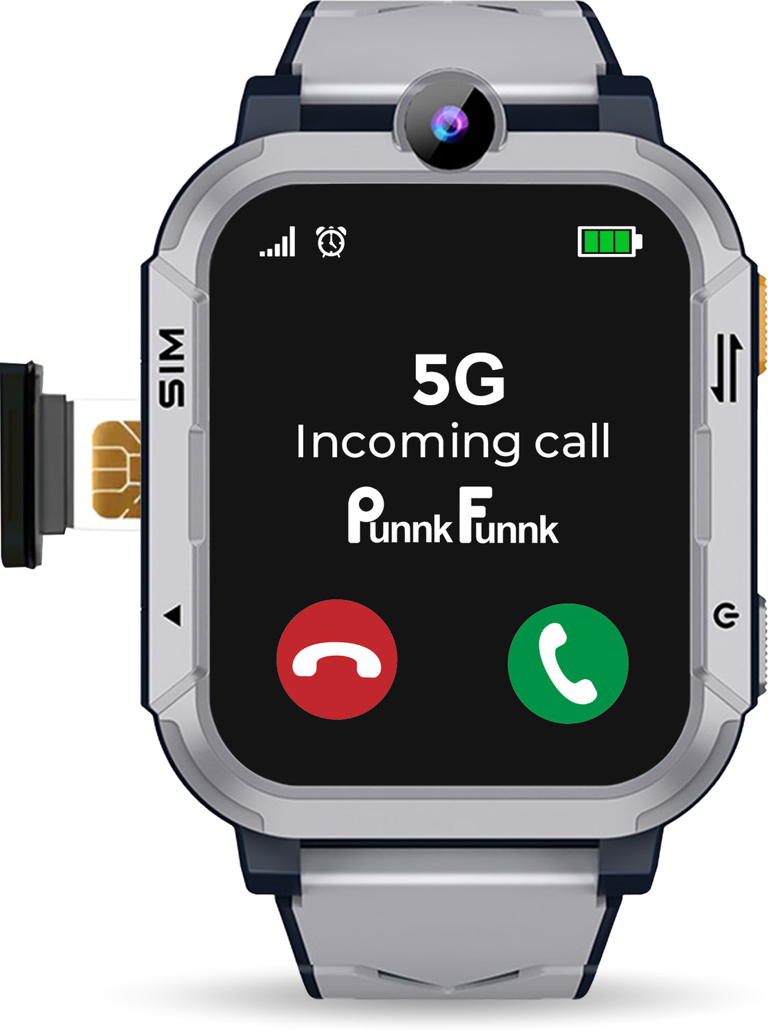 PunnkFunnk Safeguard4G/ 5G Smart Watch for Kids - Video Call, GPS, and Family Alerts Smartwatch