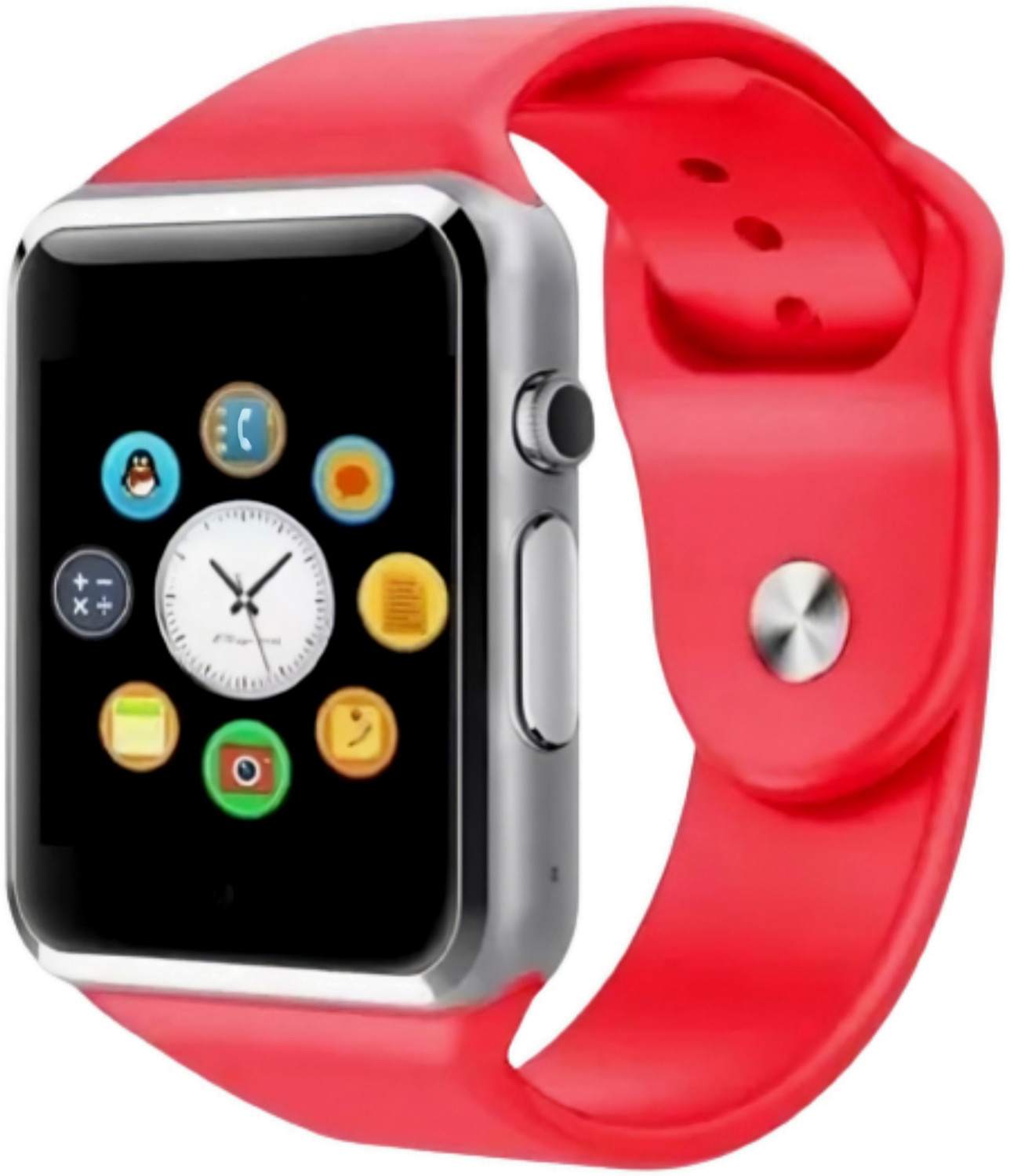 Image of Lastpoint 4G Camera and Sim Card Support watch Smartwatch (Red Strap, free)