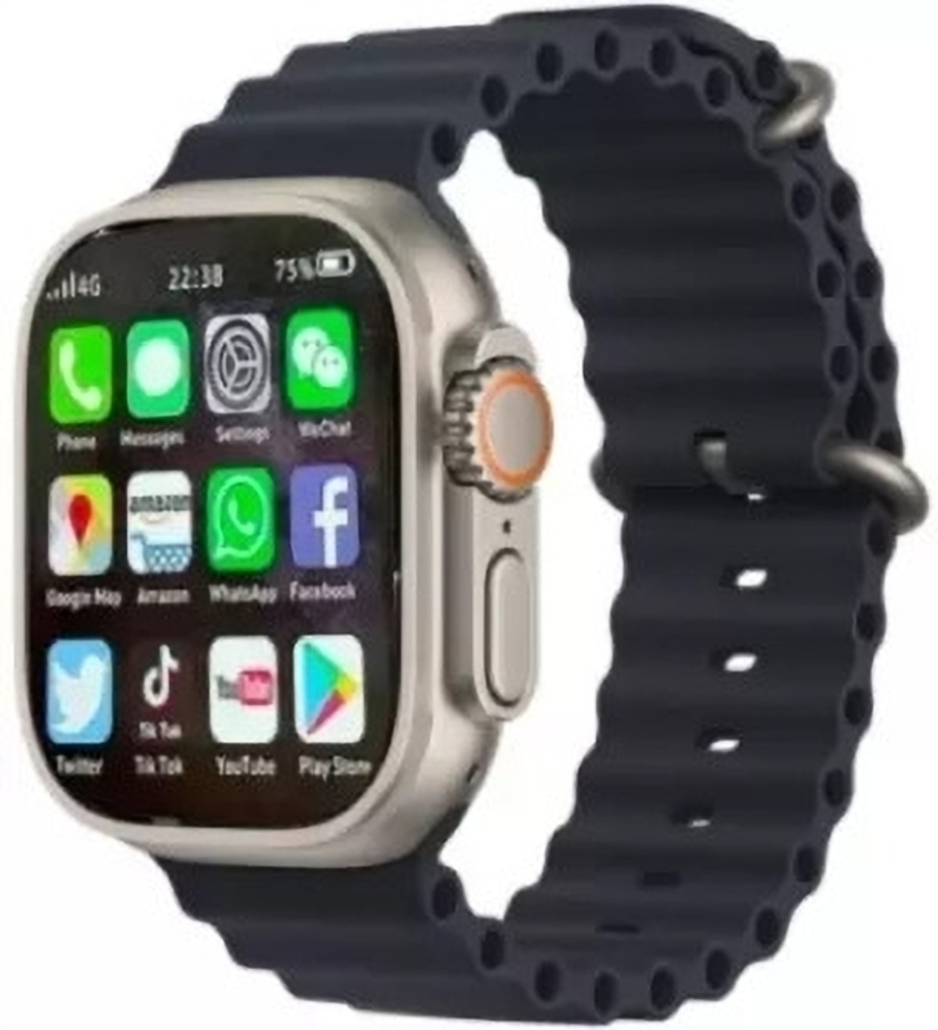 Image of Lastpoint 4G Camera and Sim Card Support watch Smartwatch (Red Strap, free)