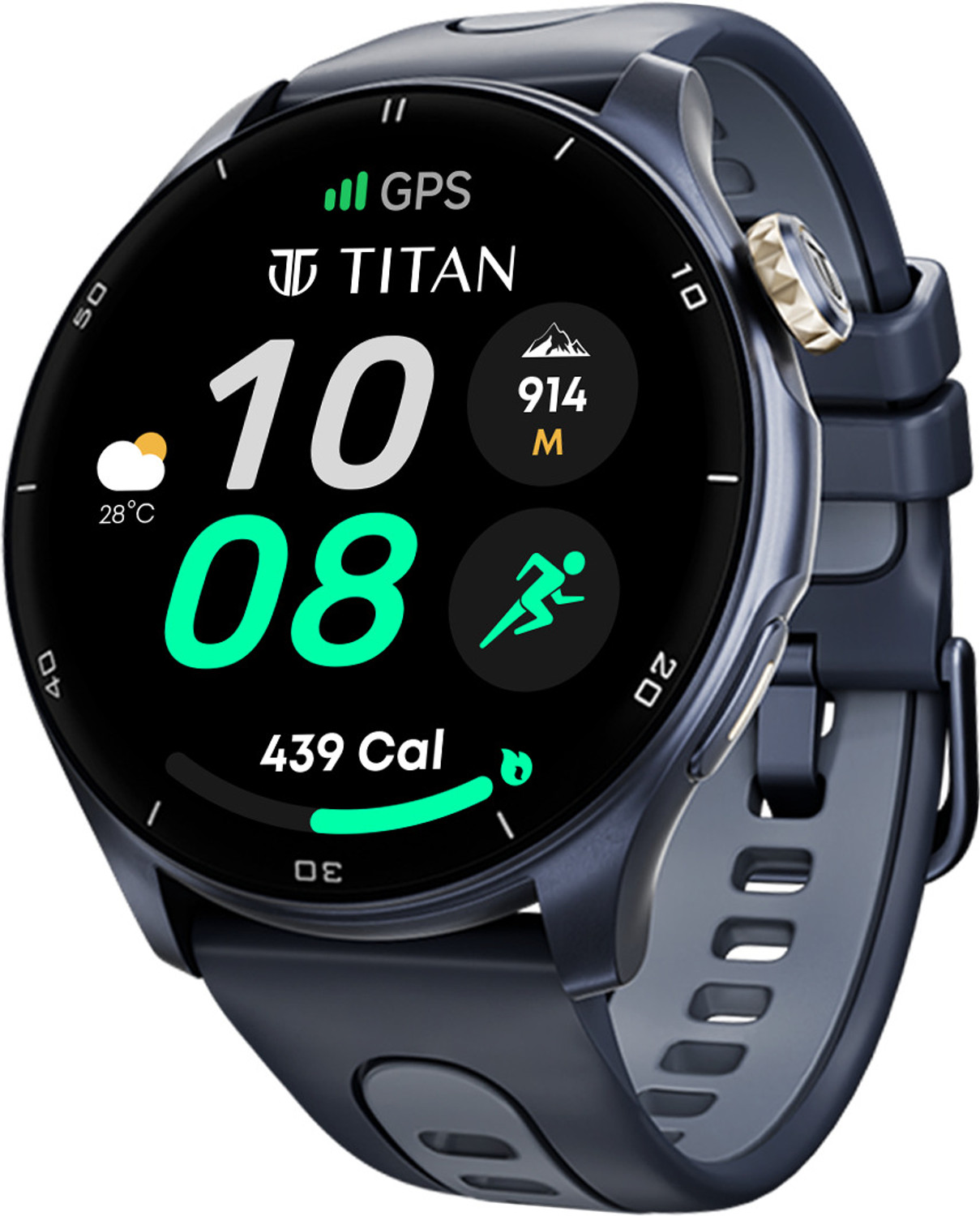 Image of Samsung Galaxy Fit3 (Gray Strap, Free size)